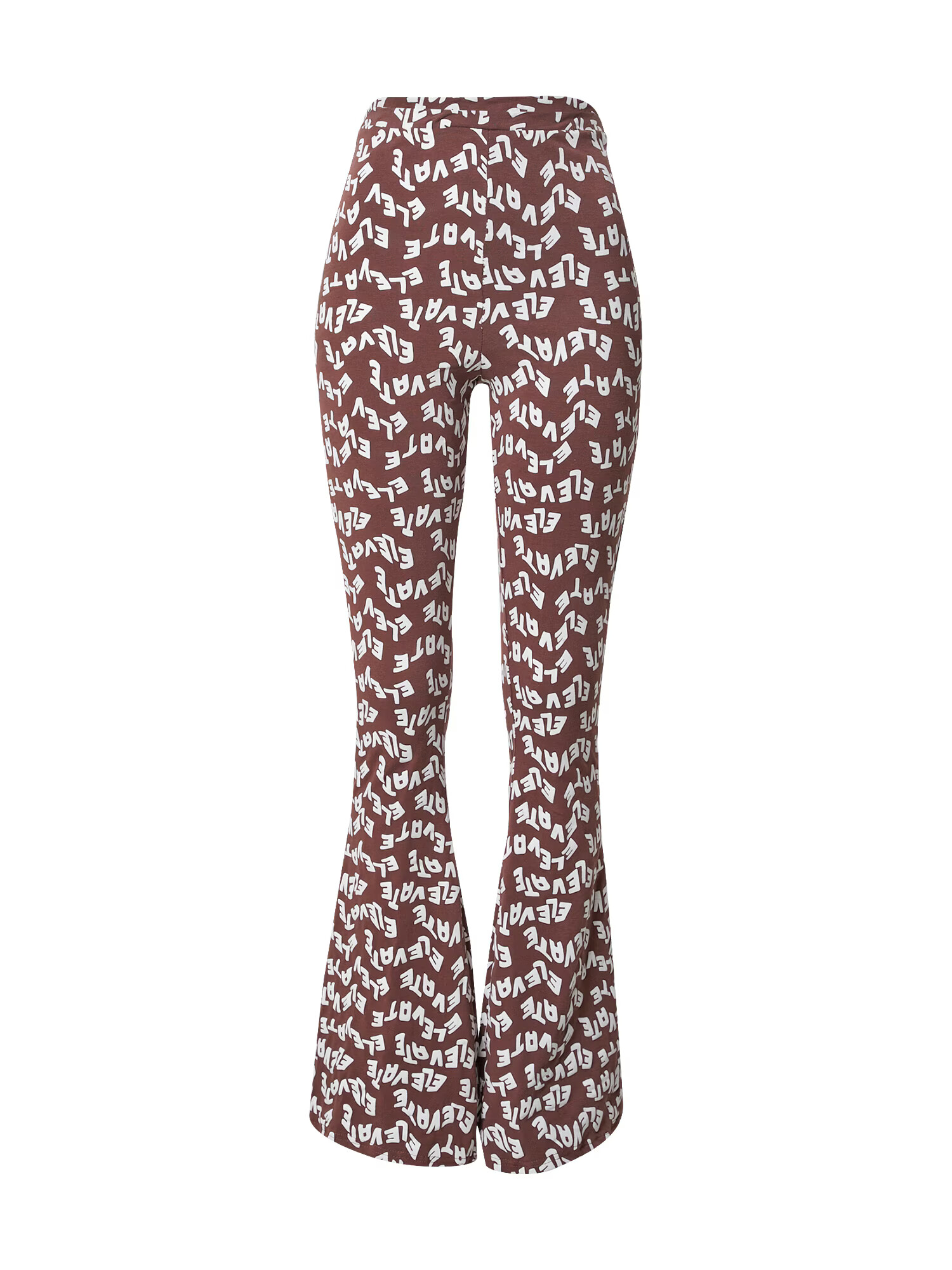 Daisy Street Pantaloni 'BECKY' ciocolatiu / alb - Pled.ro