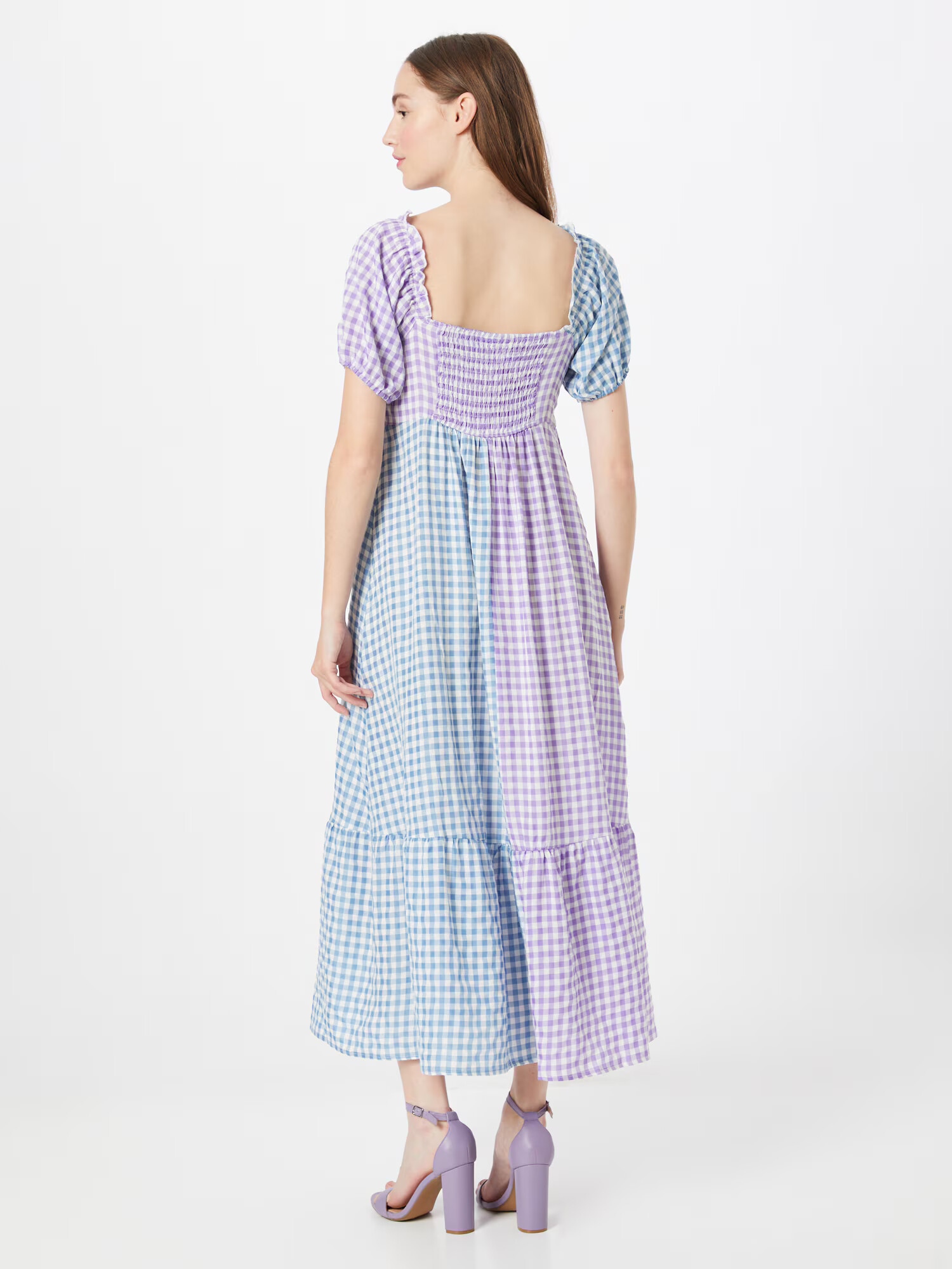 Daisy Street Rochie 'MILKMAID' turcoaz / lila / alb - Pled.ro