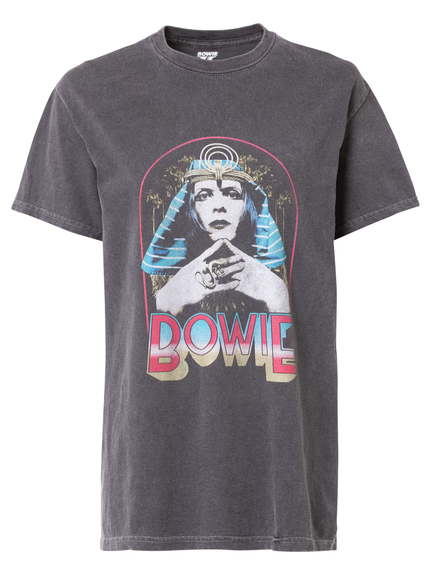 Daisy Street Tricou 'DAVID BOWIE' turcoaz / gri metalic / gri amestecat / roz / alb - Pled.ro