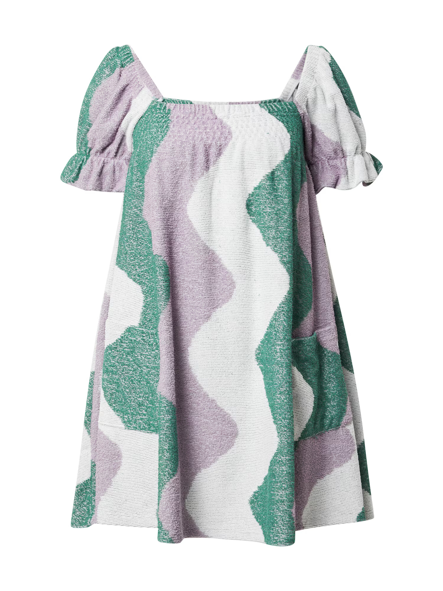 Damson Madder Rochie 'AVA' verde / mauve / alb - Pled.ro