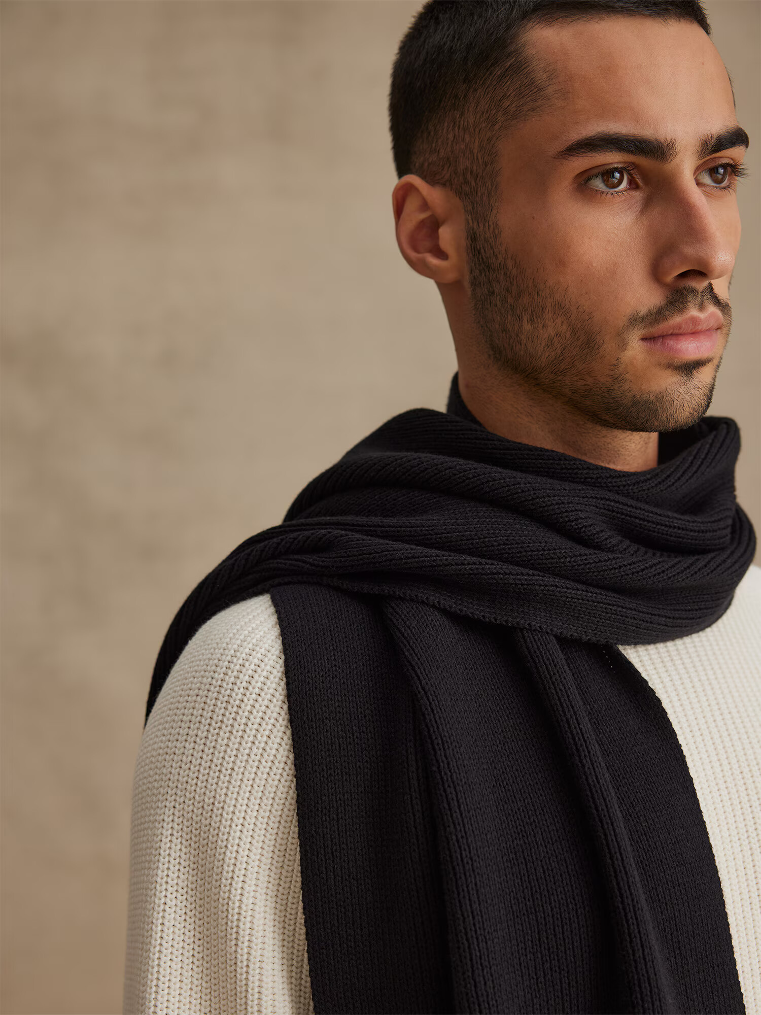 DAN FOX APPAREL Fular 'Julien' negru - Pled.ro