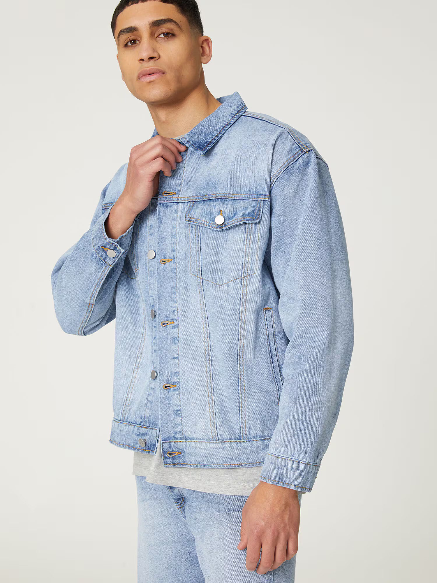 DAN FOX APPAREL Geacă de primăvară-toamnă 'Hanno' albastru denim - Pled.ro