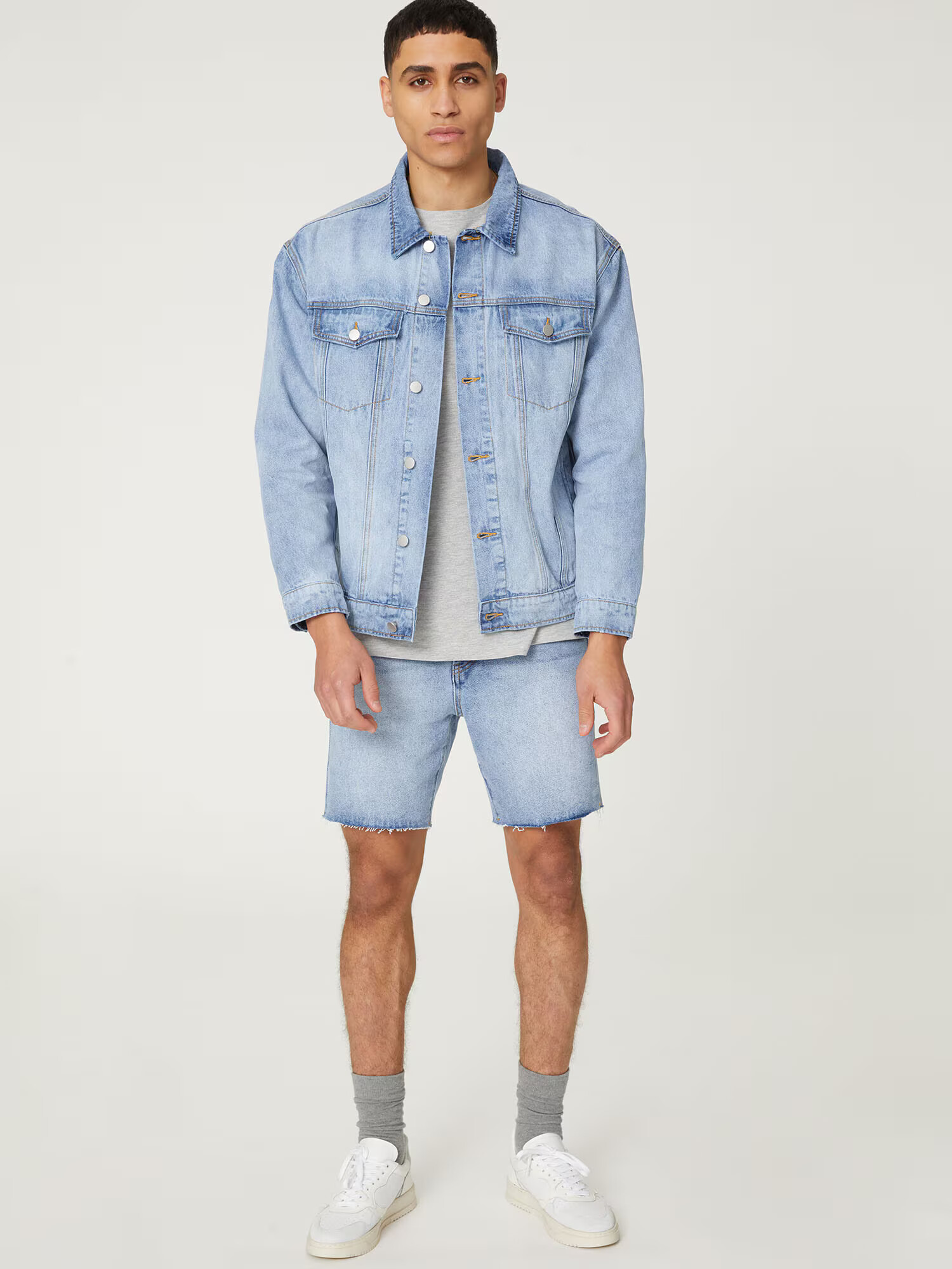 DAN FOX APPAREL Geacă de primăvară-toamnă 'Hanno' albastru denim - Pled.ro