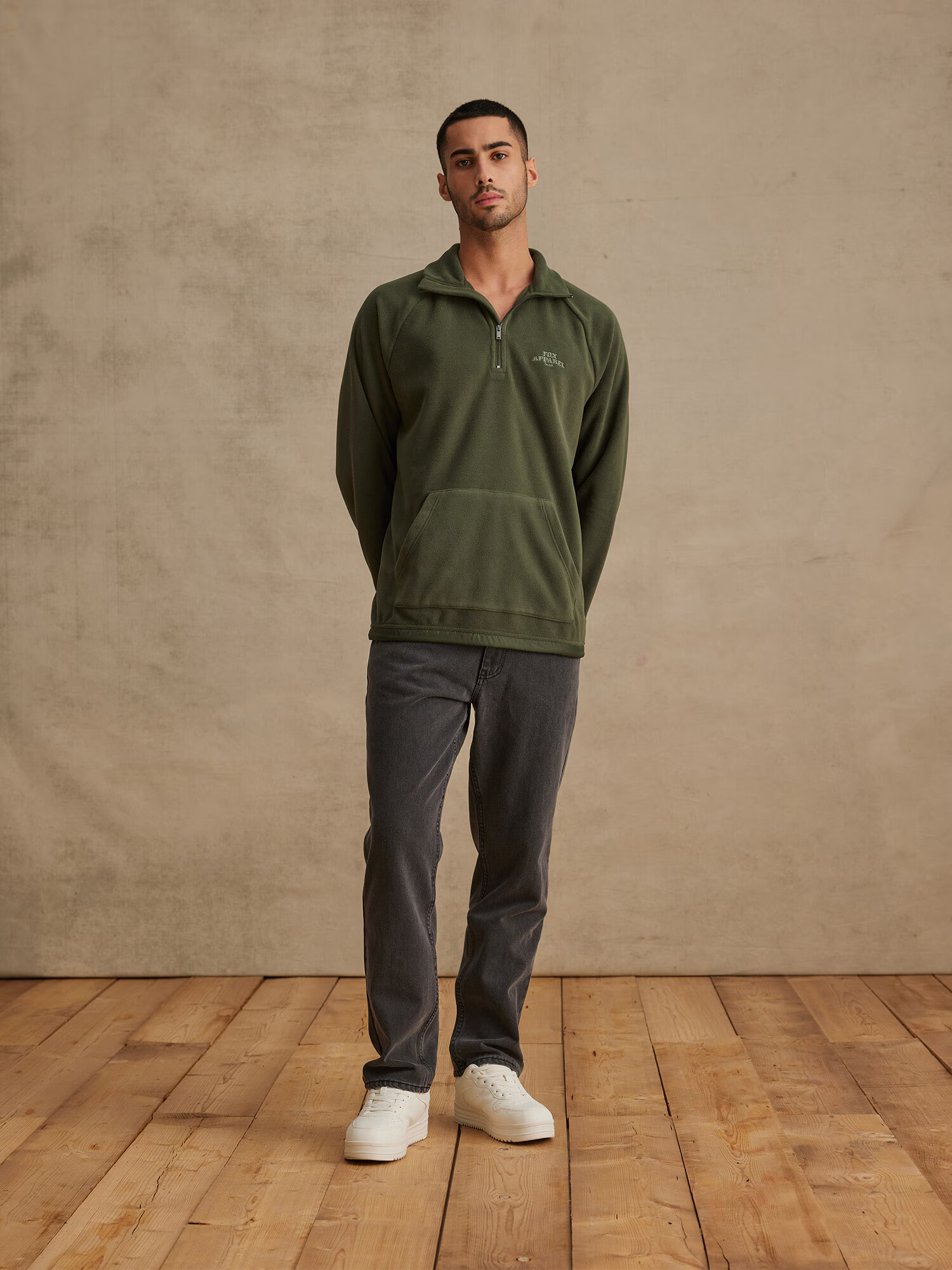 DAN FOX APPAREL Jachetă fleece 'Semih' verde - Pled.ro