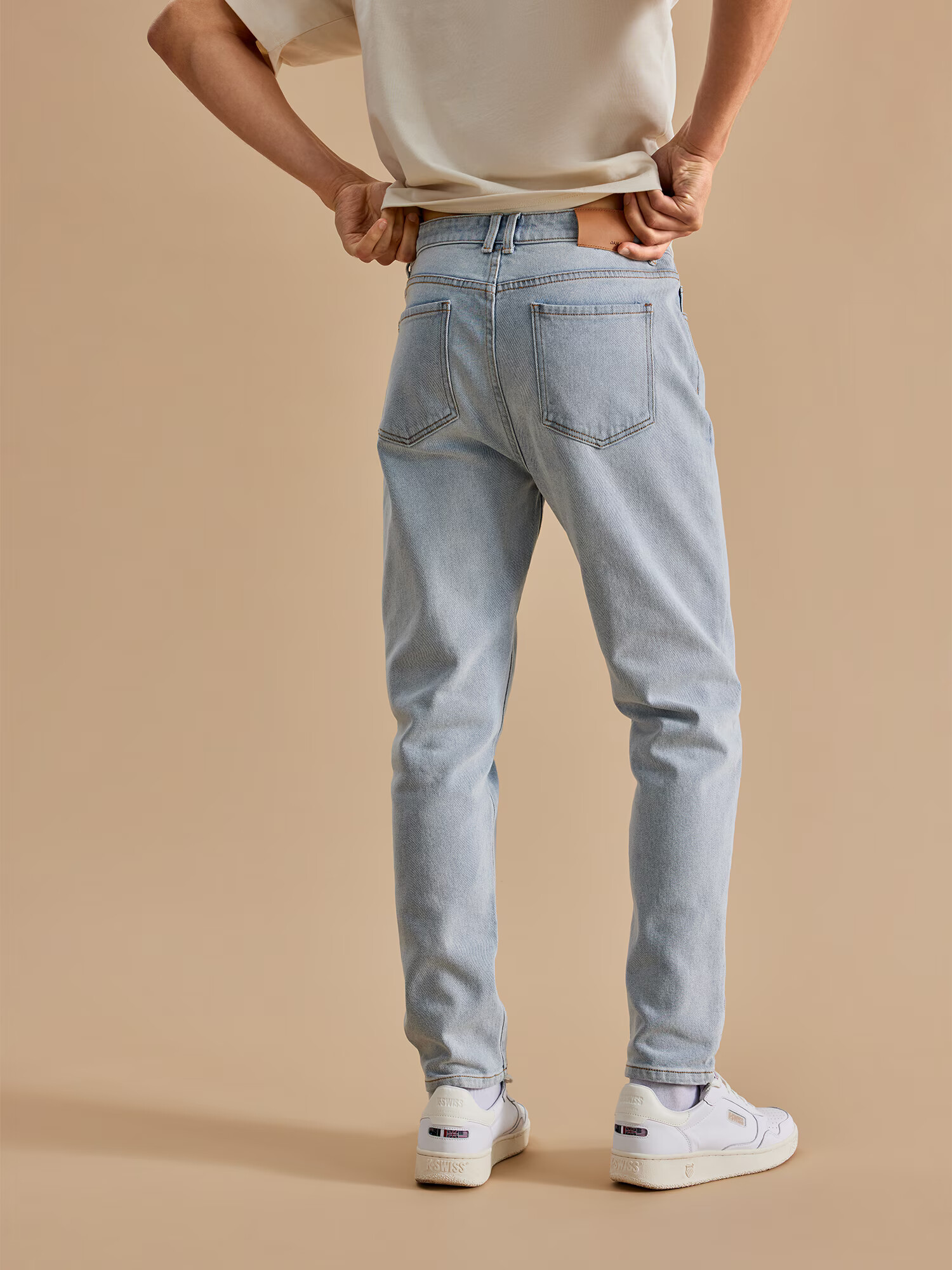 DAN FOX APPAREL Jeans 'Rico' albastru deschis - Pled.ro