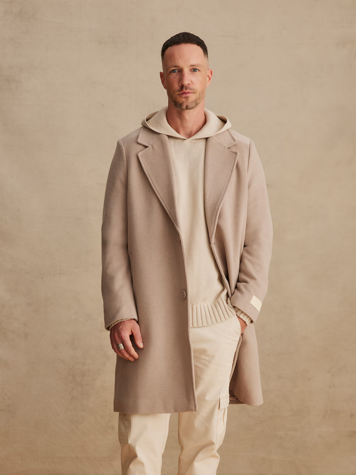 DAN FOX APPAREL Palton de primăvară-toamnă 'Frederik' gri taupe - Pled.ro