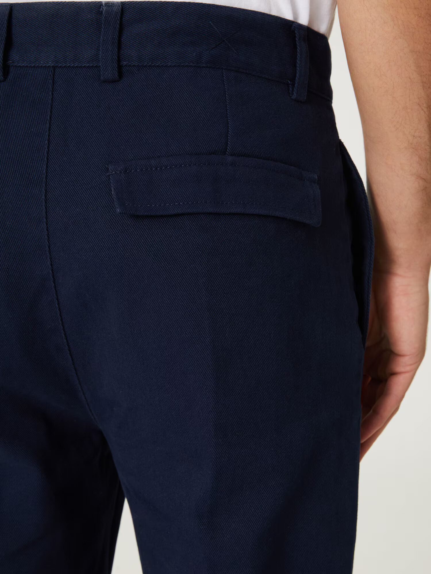 DAN FOX APPAREL Pantaloni cu dungă 'Elian' albastru închis - Pled.ro