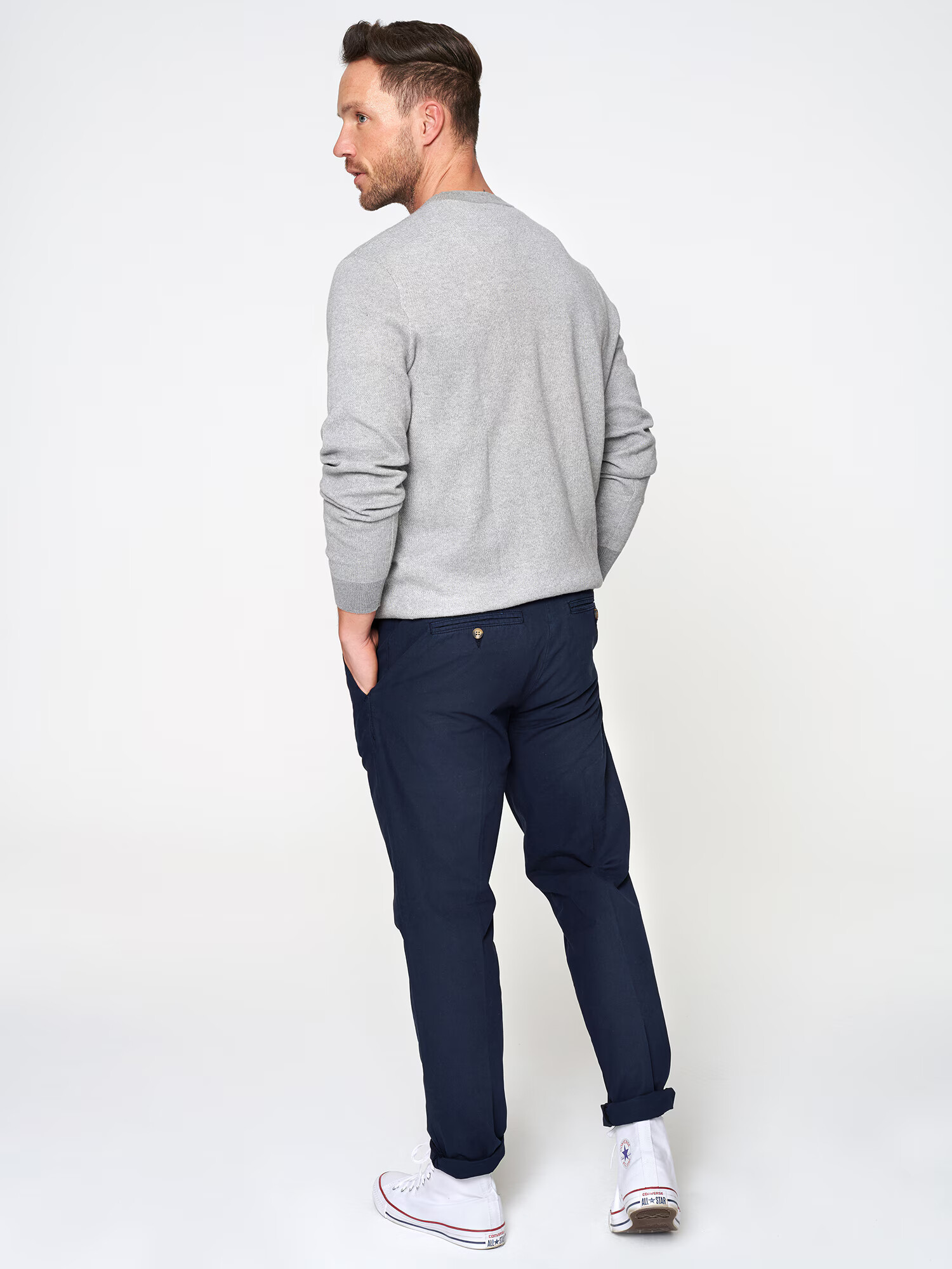 DAN FOX APPAREL Pantaloni eleganți 'Anton' bleumarin - Pled.ro