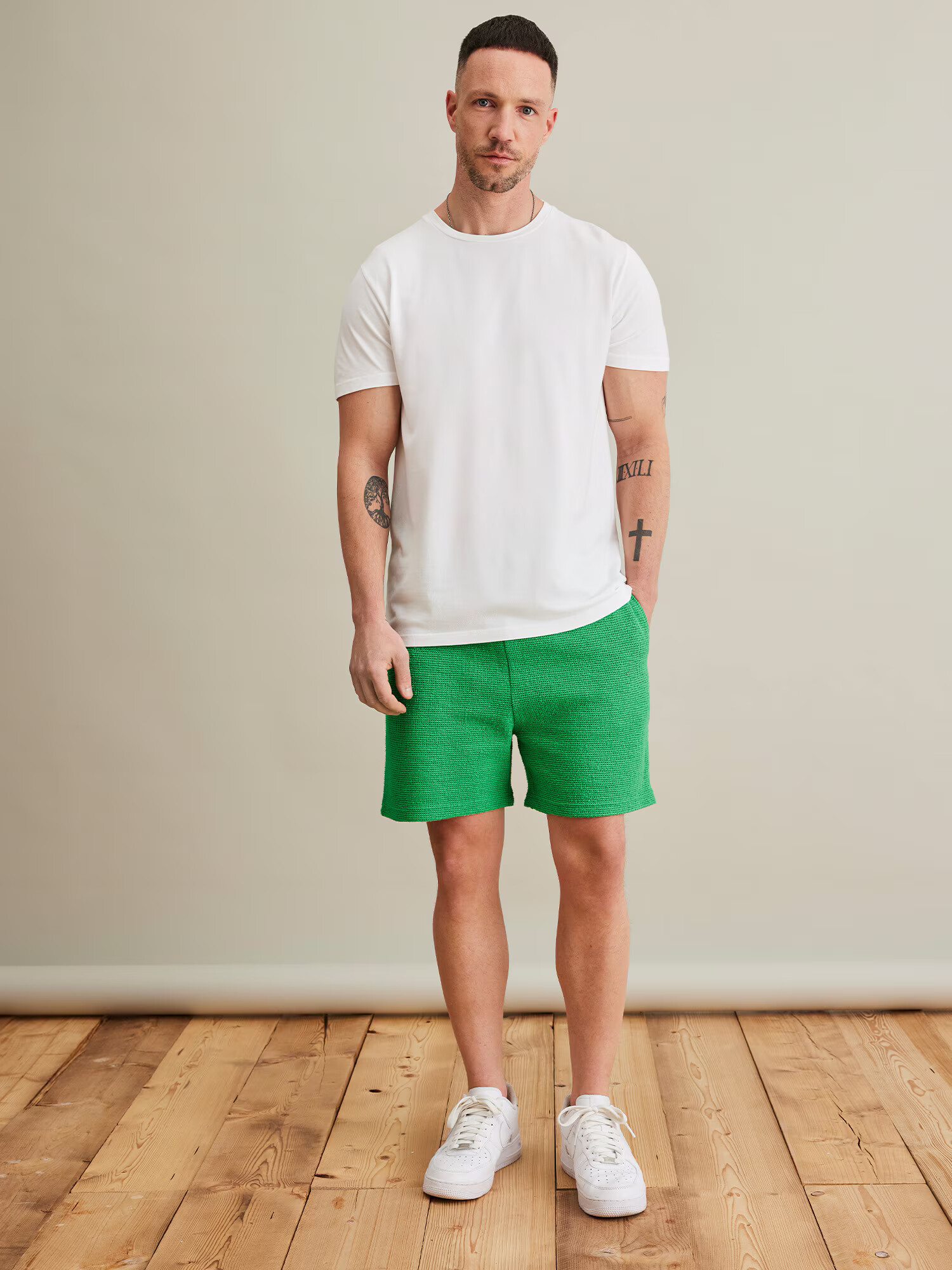 DAN FOX APPAREL Pantaloni 'Jim' verde - Pled.ro