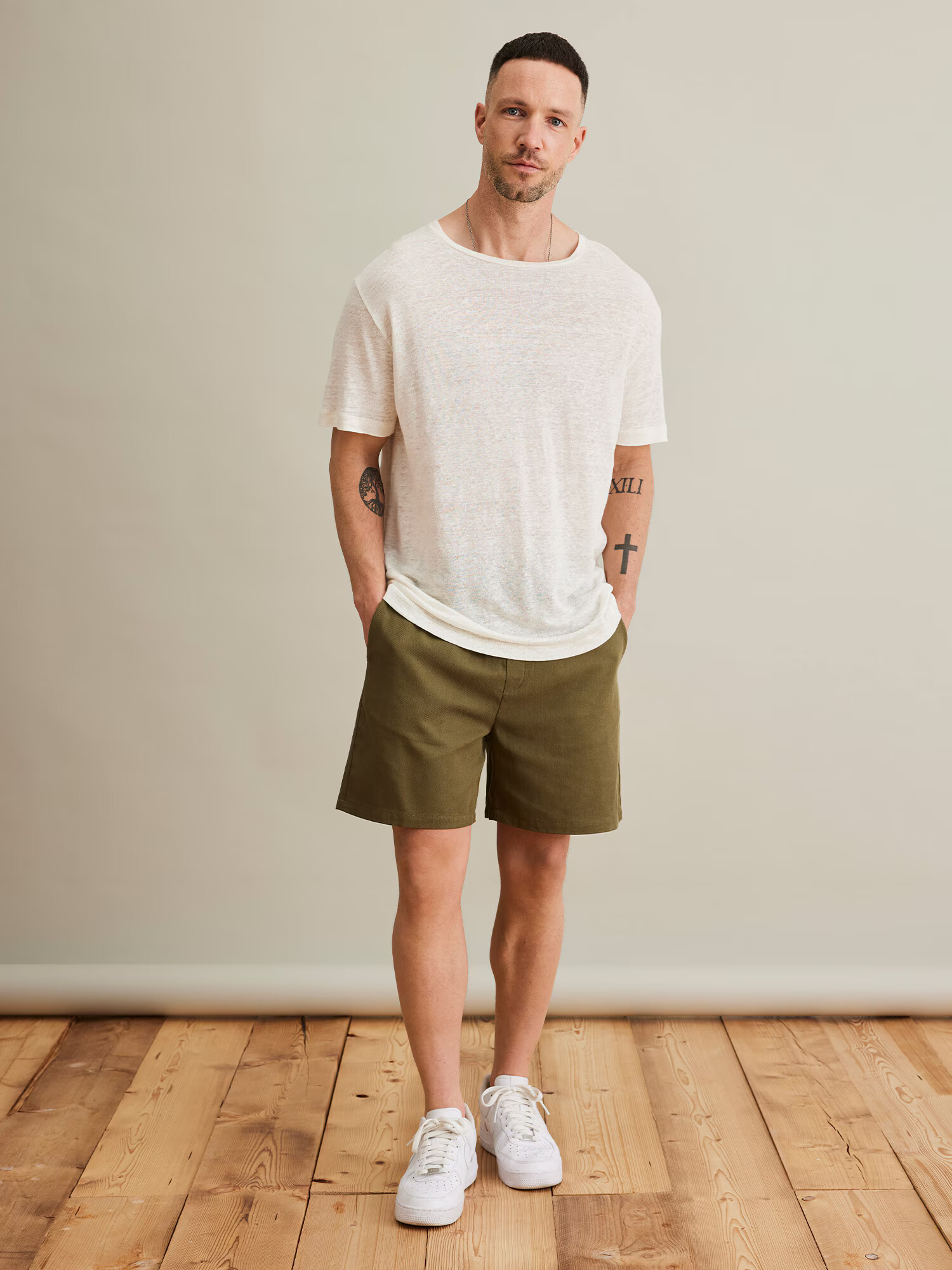 DAN FOX APPAREL Pantaloni 'Mustafa' kaki - Pled.ro