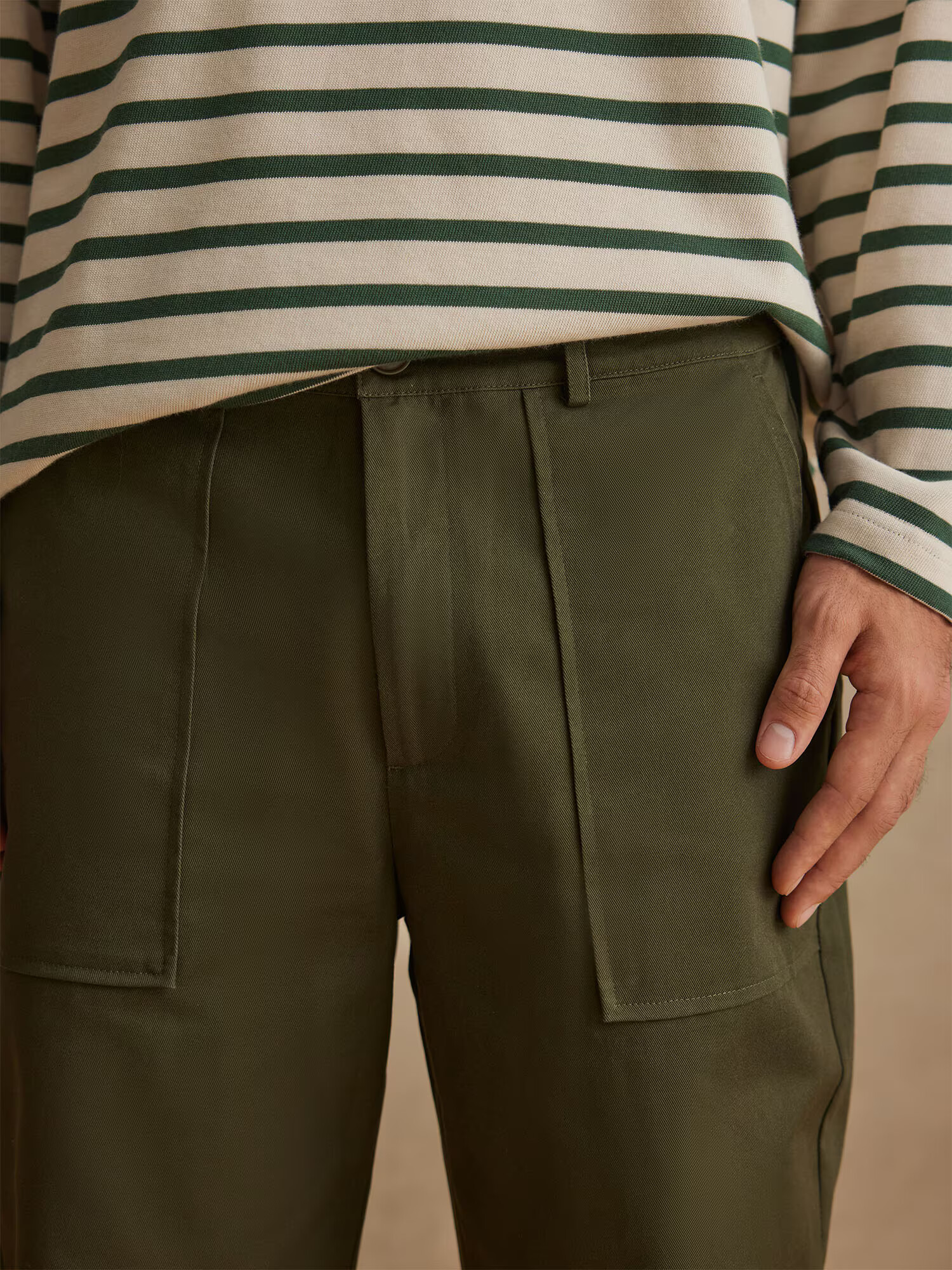 DAN FOX APPAREL Pantaloni 'Timon' kaki - Pled.ro