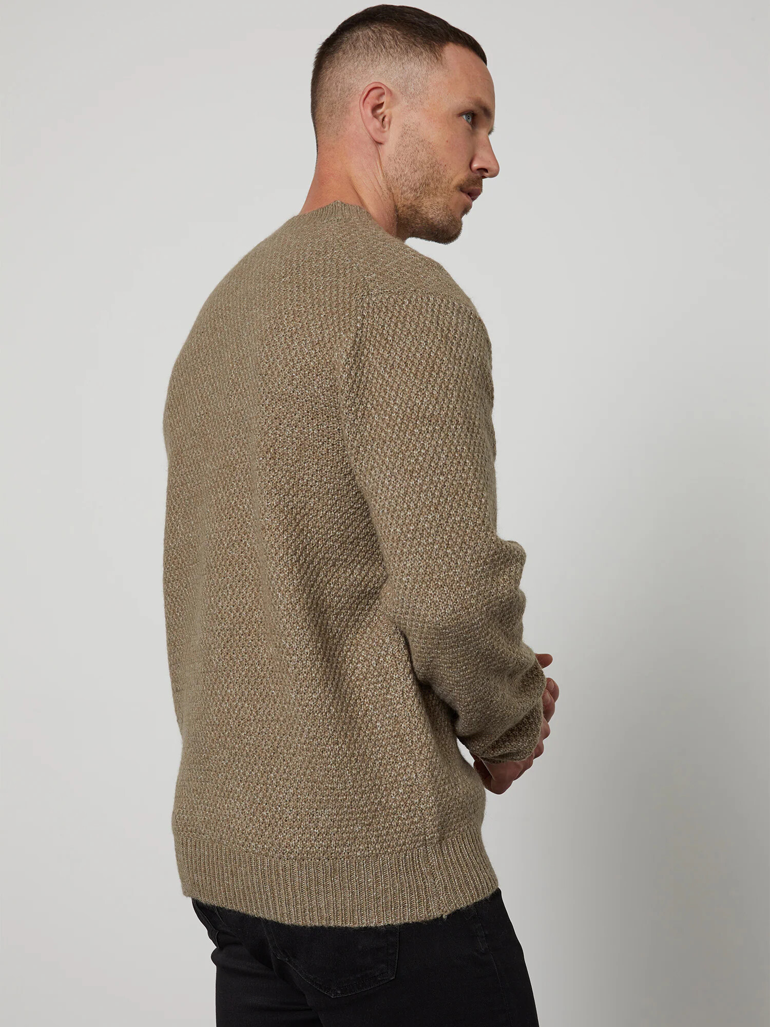 DAN FOX APPAREL Pulover 'Dylan' maro / gri taupe - Pled.ro