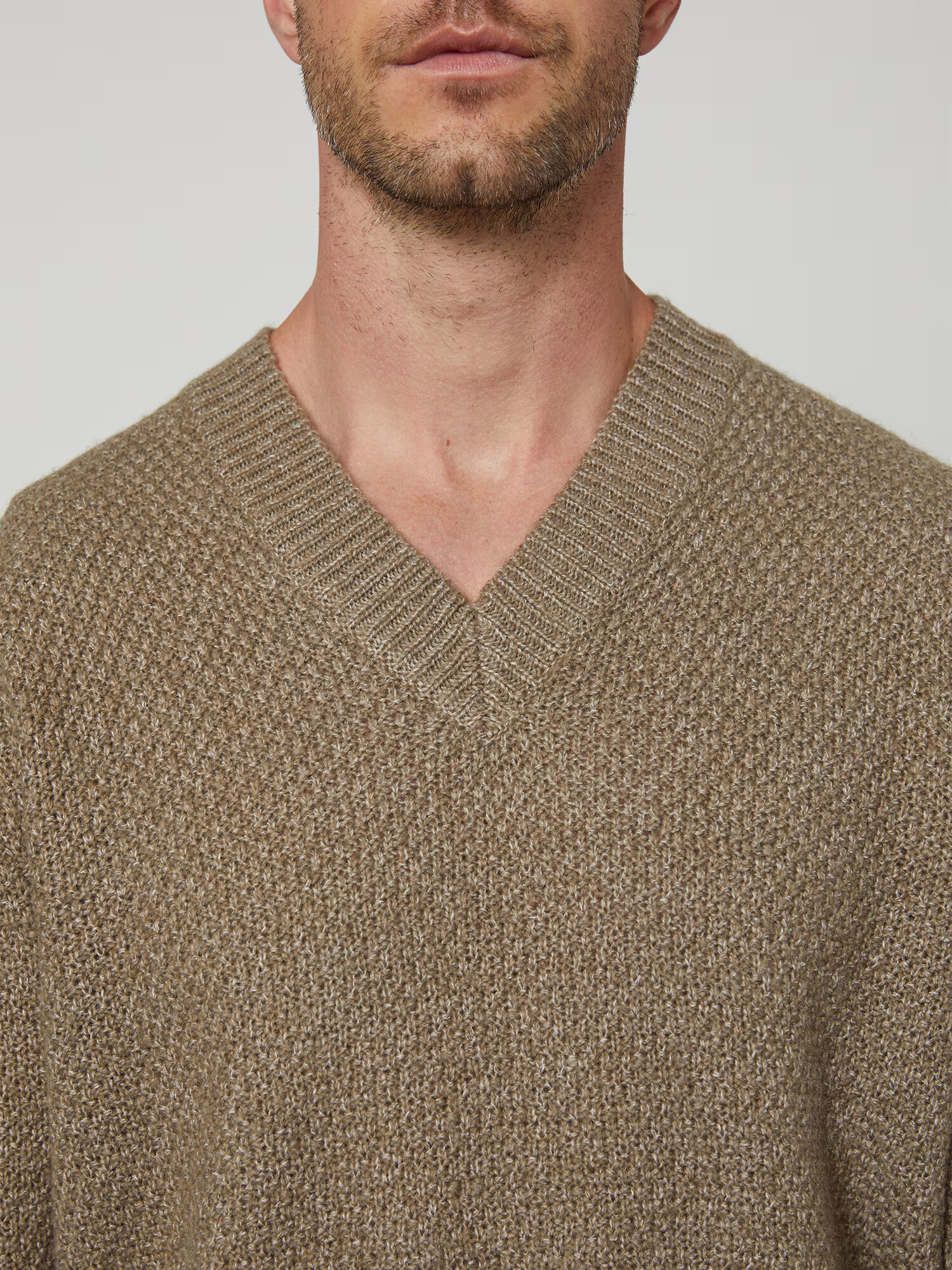 DAN FOX APPAREL Pulover 'Dylan' maro / gri taupe - Pled.ro