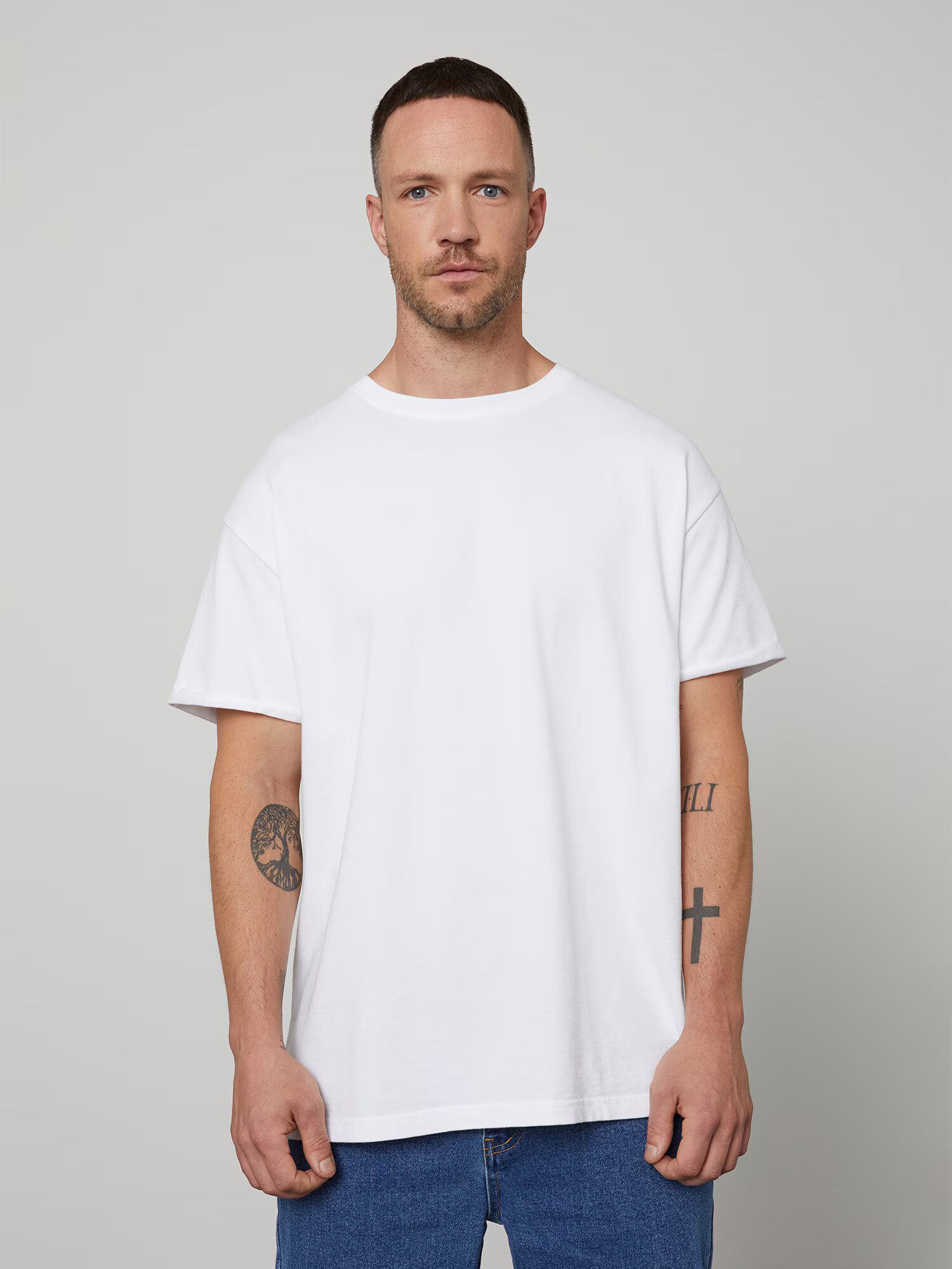 DAN FOX APPAREL Tricou 'Alan' alb - Pled.ro