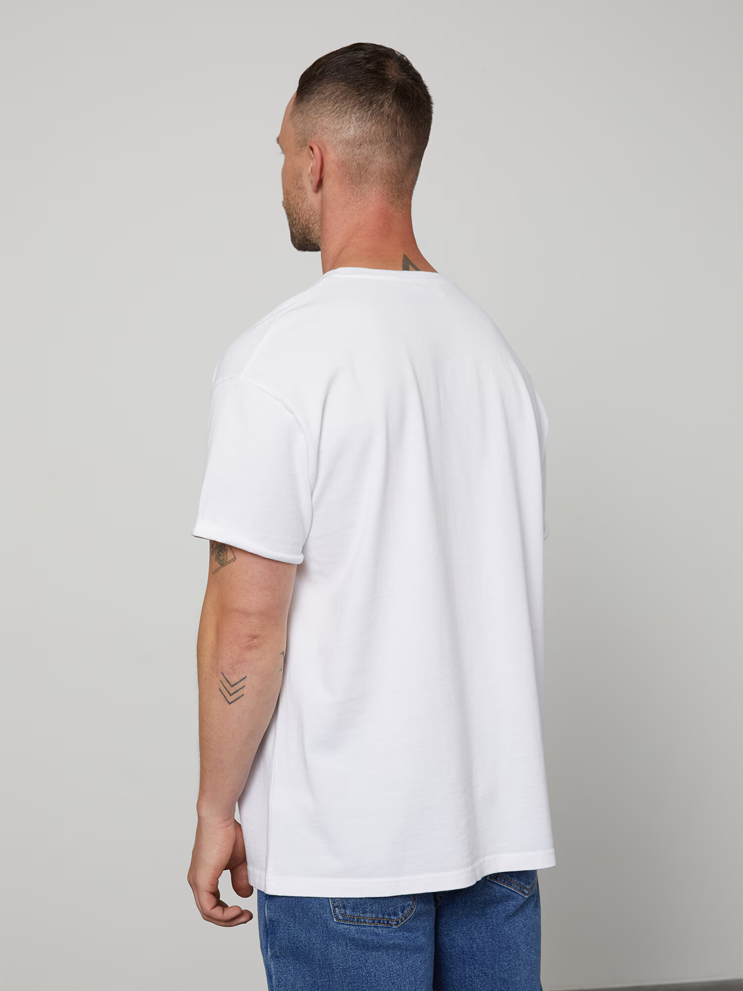 DAN FOX APPAREL Tricou 'Alan' alb - Pled.ro