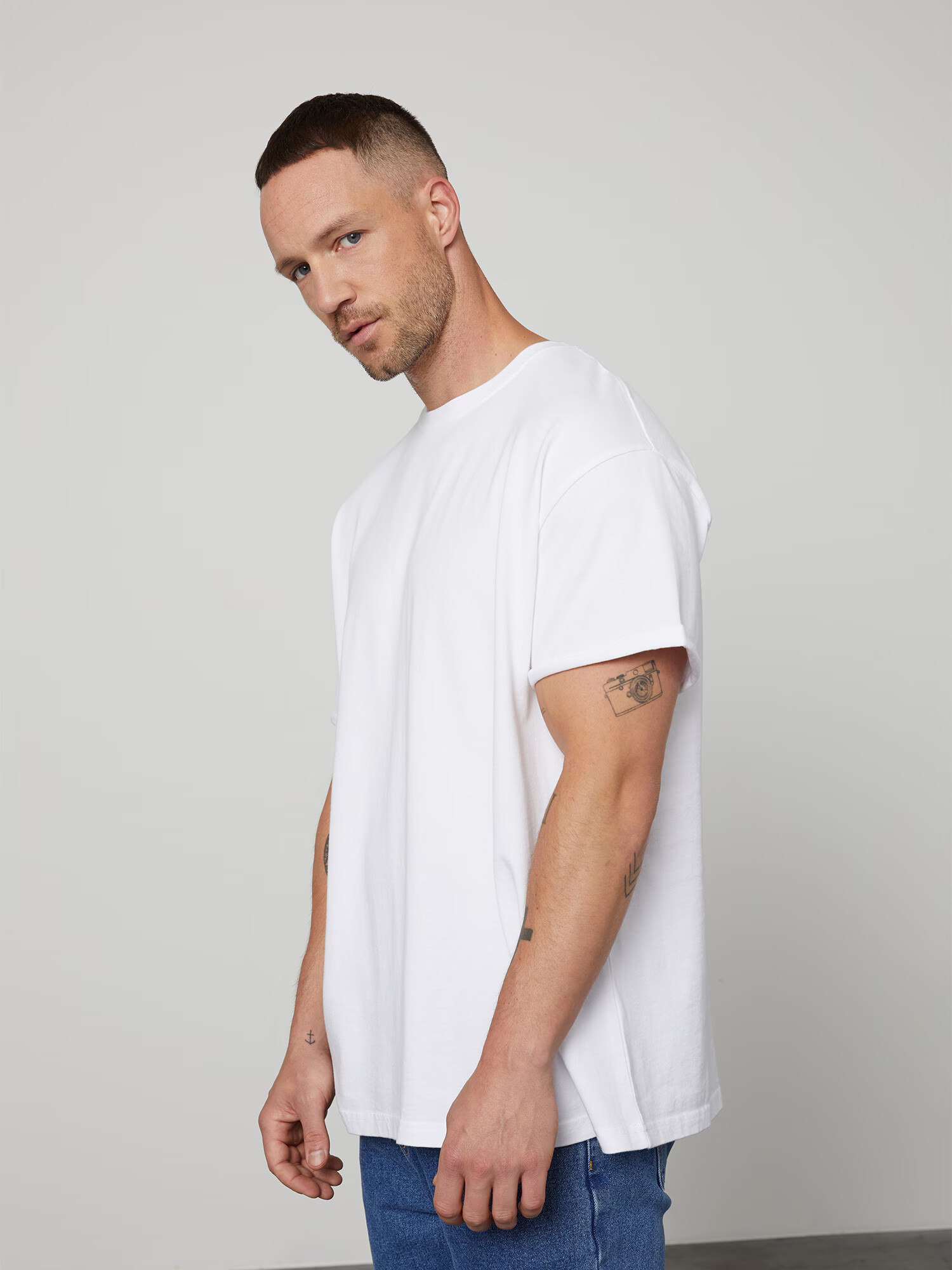 DAN FOX APPAREL Tricou 'Alan' alb - Pled.ro