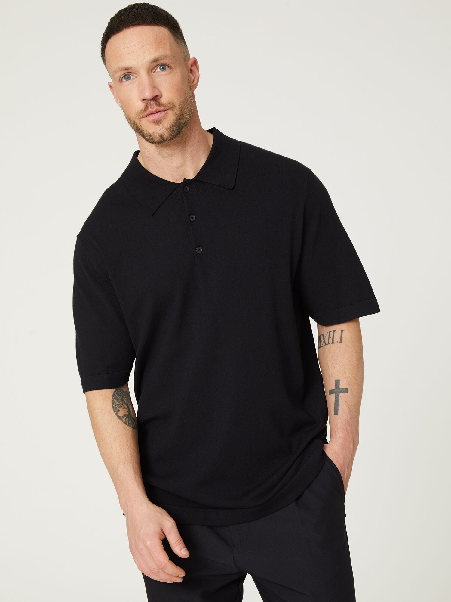 DAN FOX APPAREL Tricou 'Caspar' negru - Pled.ro