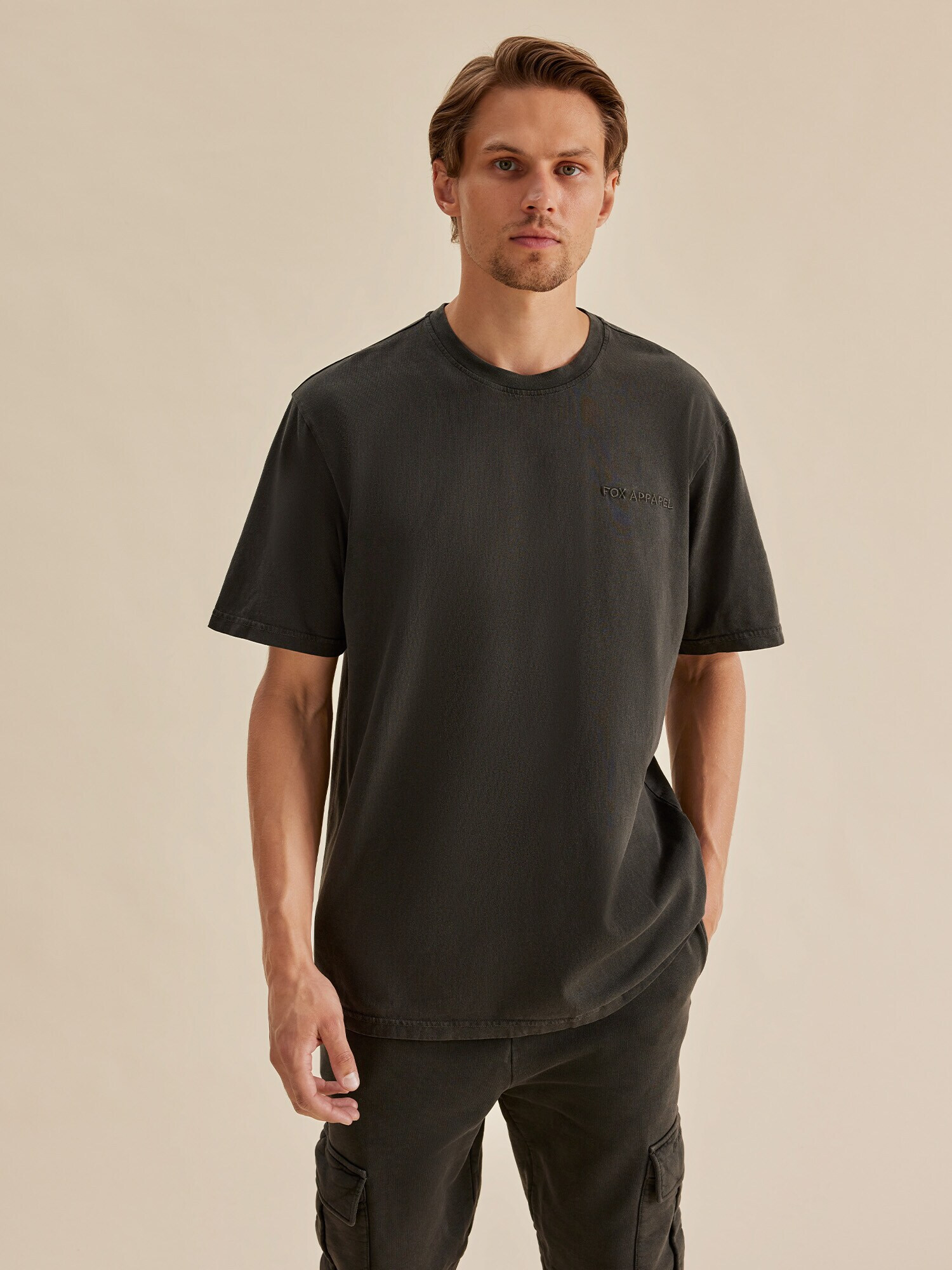 DAN FOX APPAREL Tricou 'Cem' gri metalic - Pled.ro