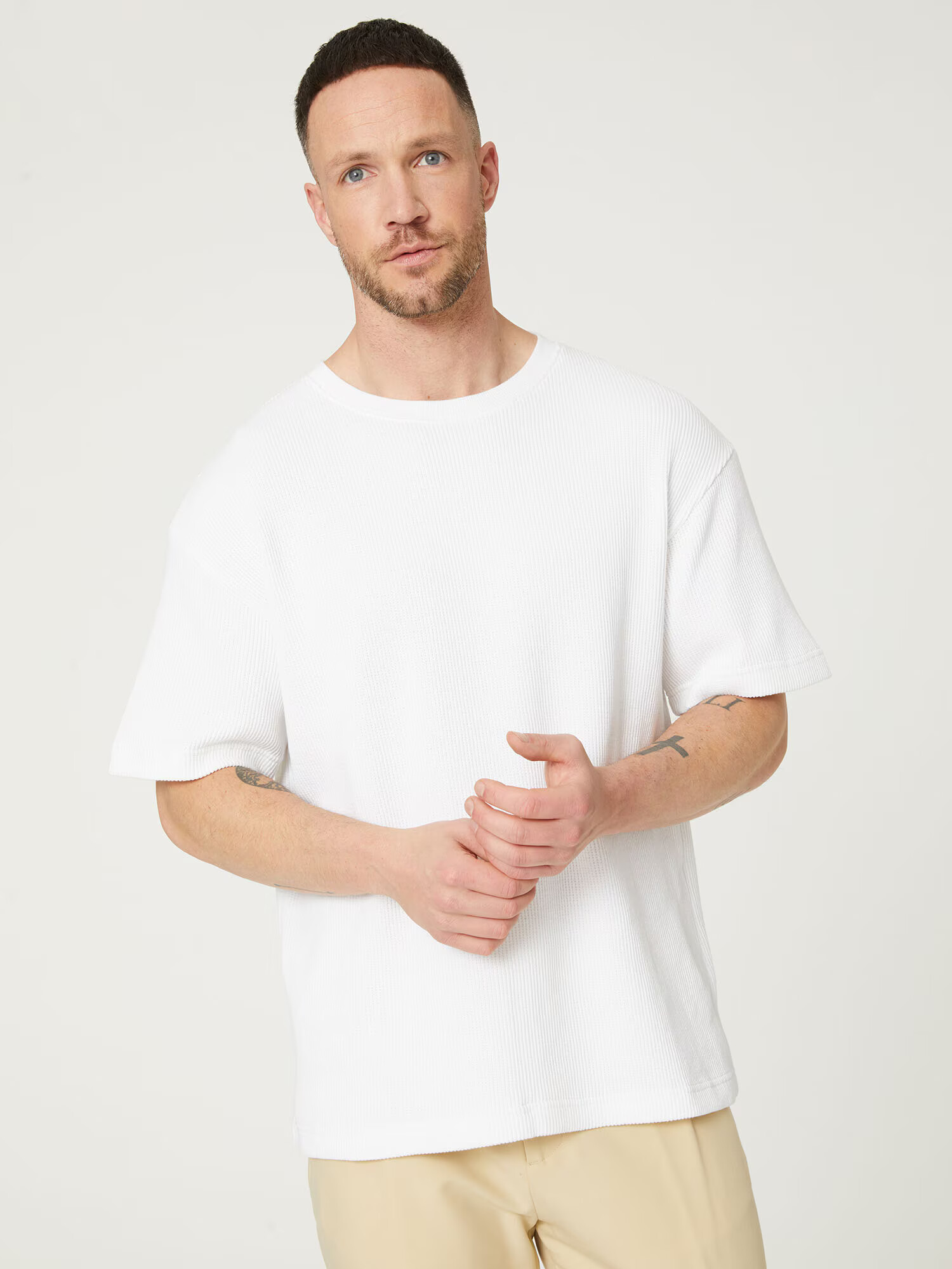 DAN FOX APPAREL Tricou 'Christoph' alb - Pled.ro