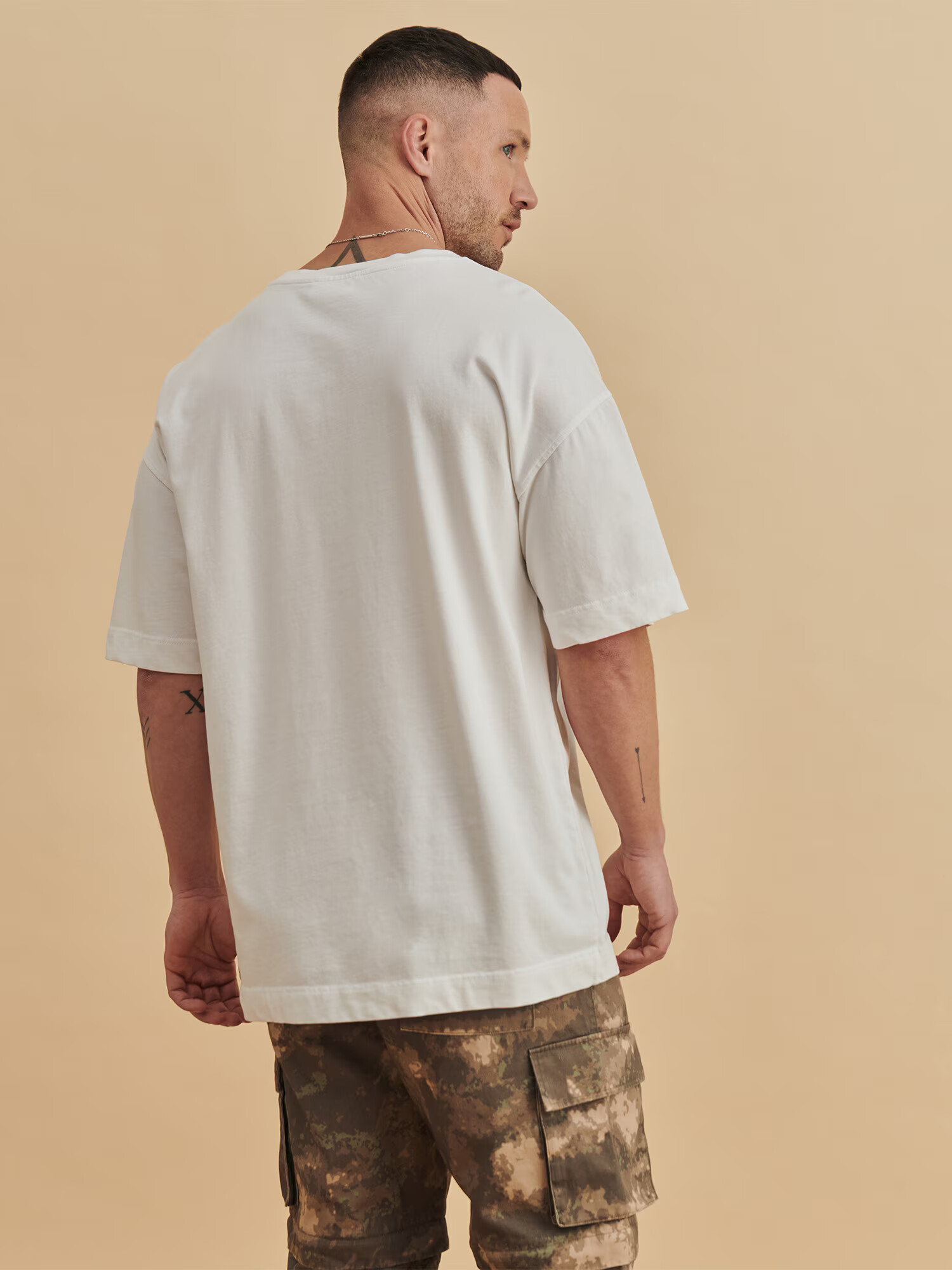 DAN FOX APPAREL Tricou 'Erik' alb - Pled.ro