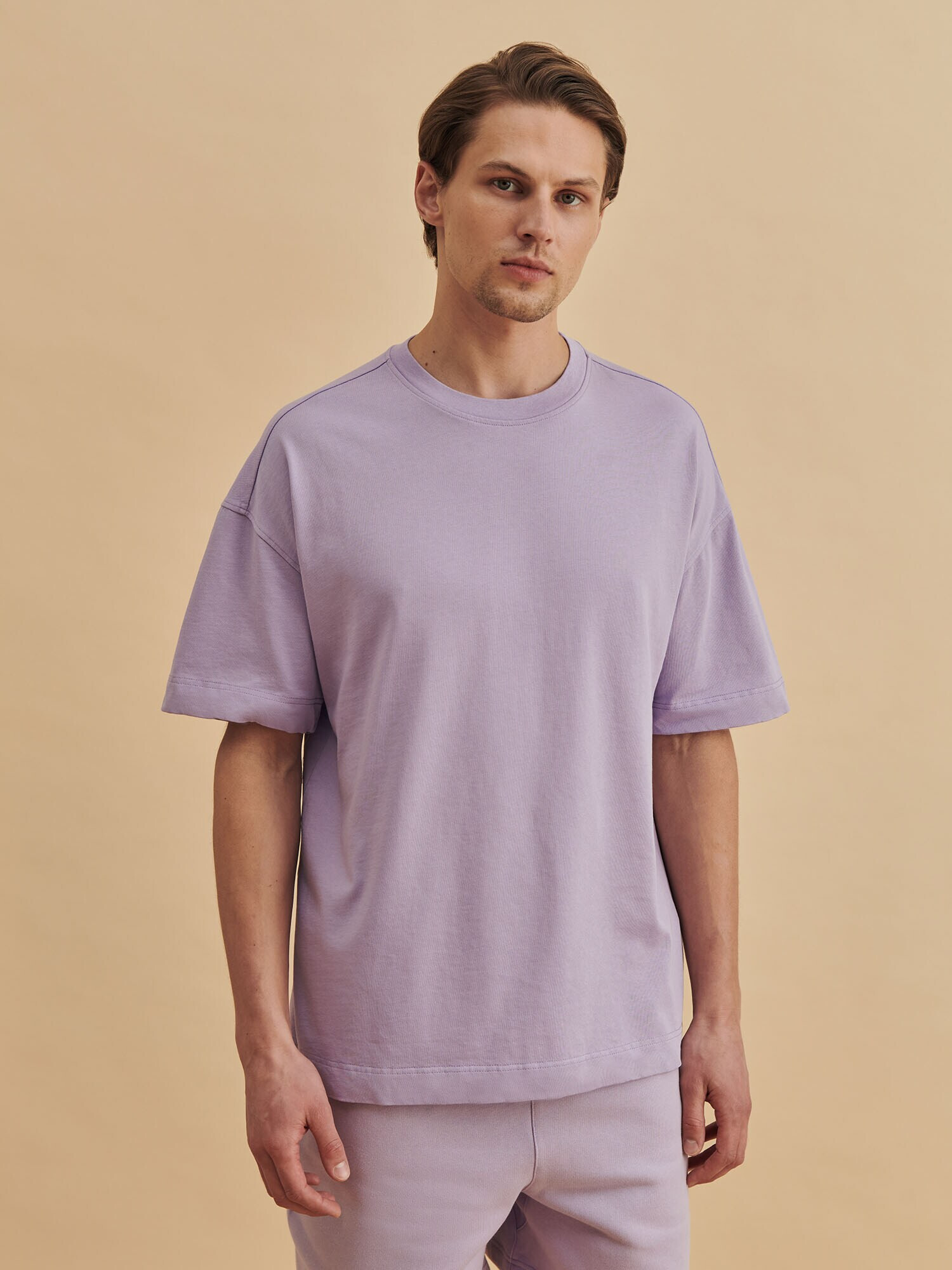 DAN FOX APPAREL Tricou 'Erik' mov pastel - Pled.ro