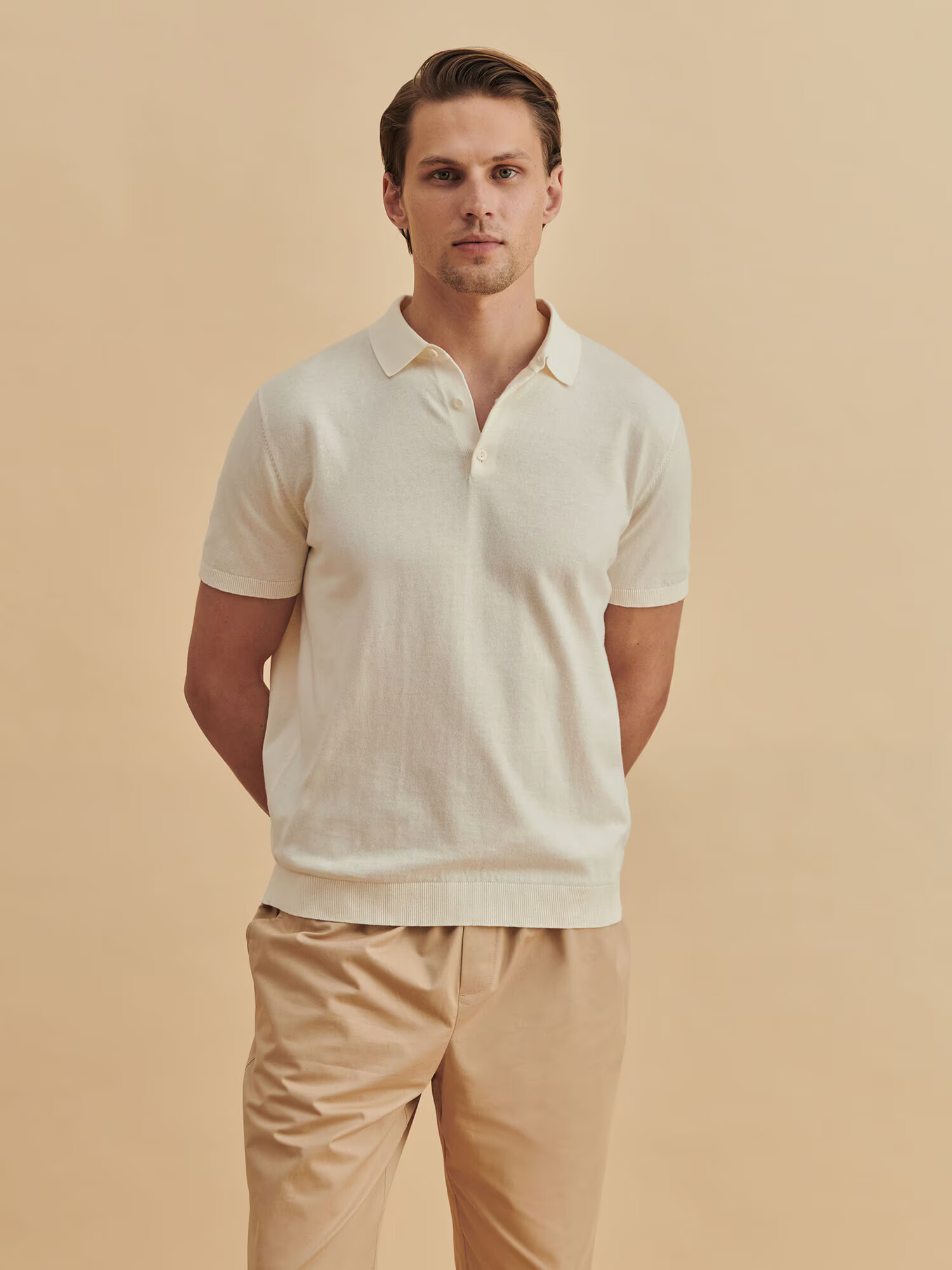 DAN FOX APPAREL Tricou 'Jay' alb natural - Pled.ro