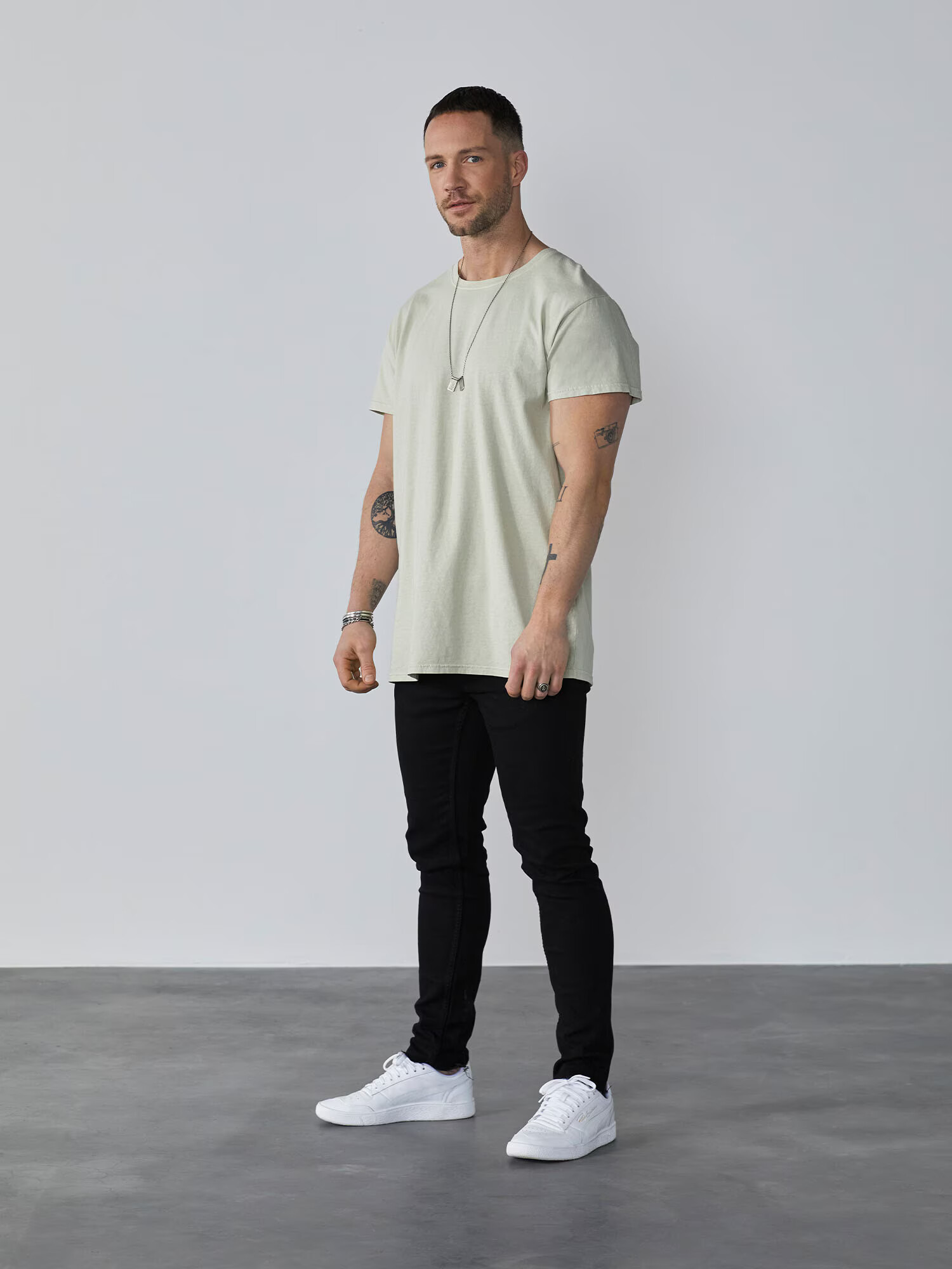 DAN FOX APPAREL Tricou 'Luke' bej - Pled.ro