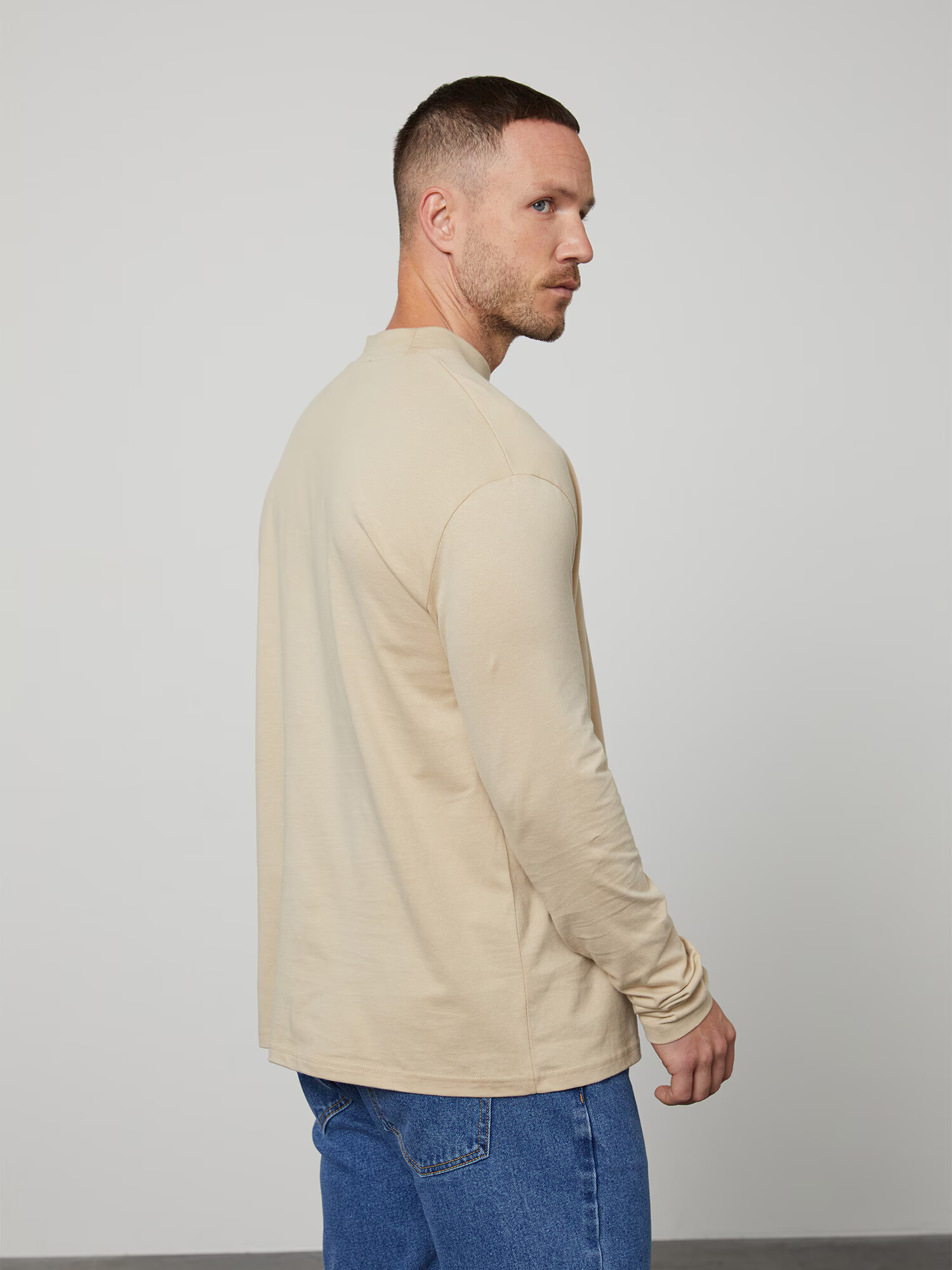 DAN FOX APPAREL Tricou 'Peer' bej - Pled.ro