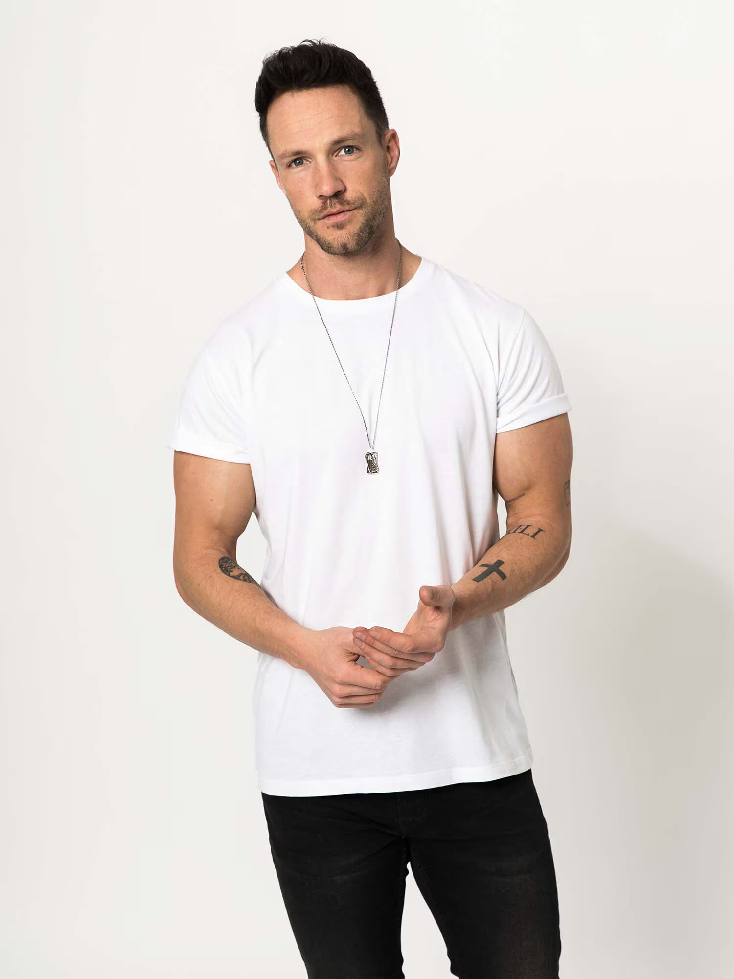 DAN FOX APPAREL Tricou 'Piet' alb - Pled.ro