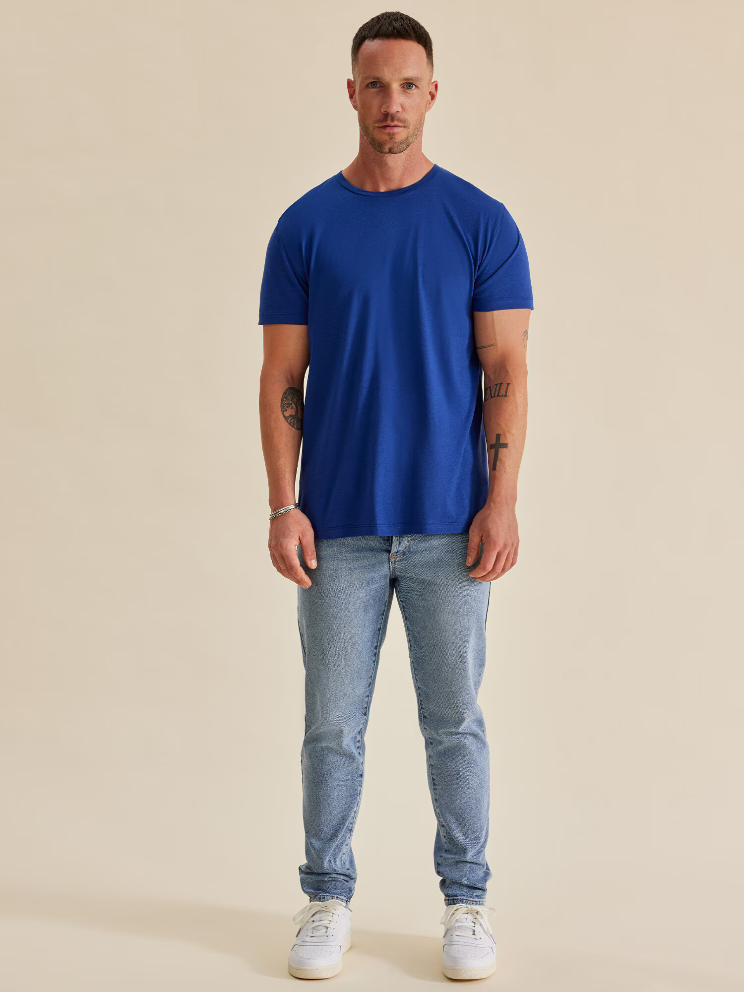 DAN FOX APPAREL Tricou 'Piet' albastru - Pled.ro