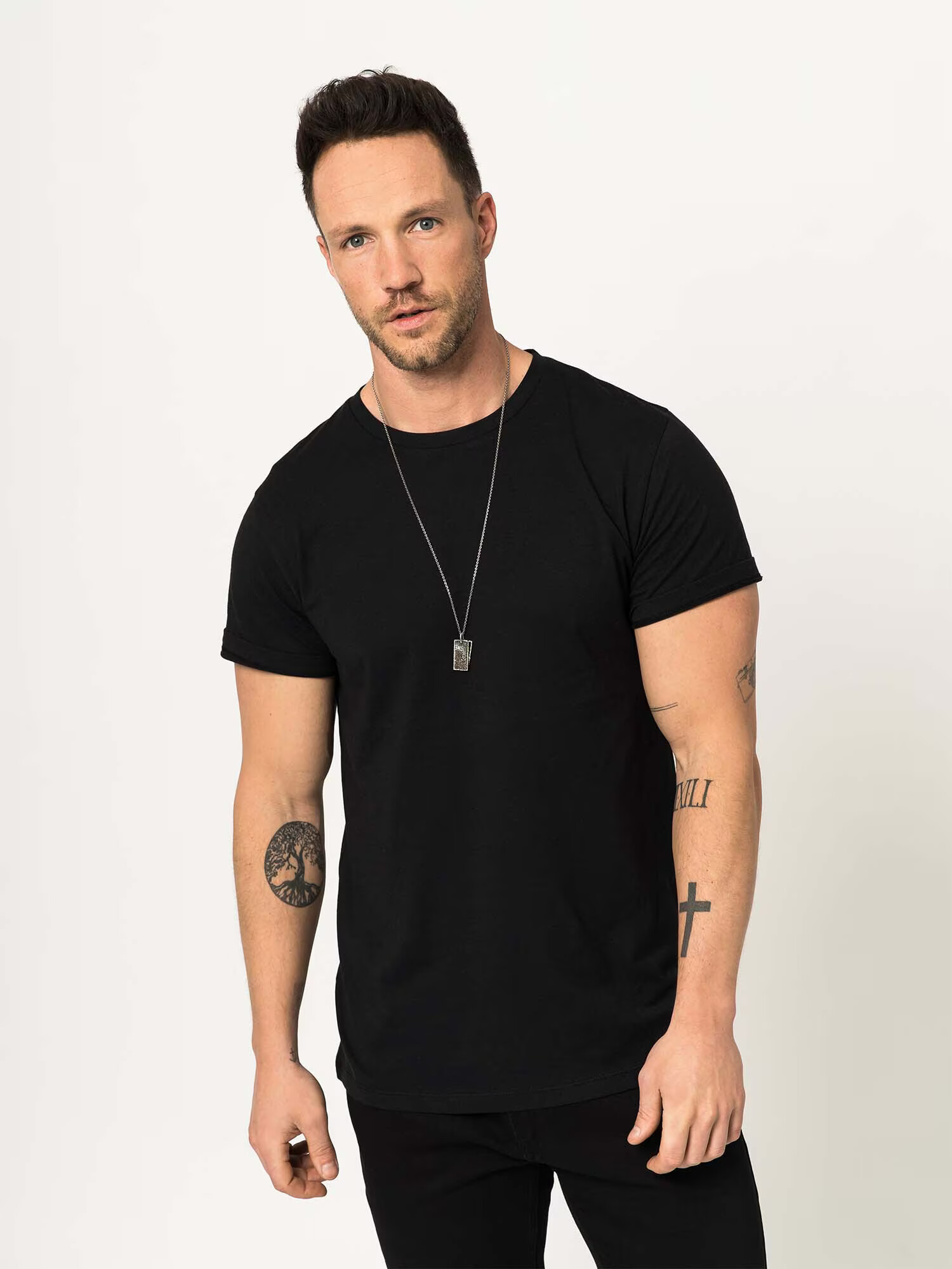 DAN FOX APPAREL Tricou 'Piet' negru - Pled.ro