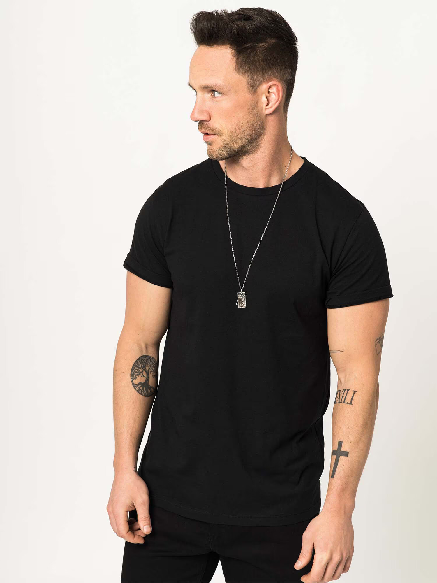 DAN FOX APPAREL Tricou 'Piet' negru - Pled.ro