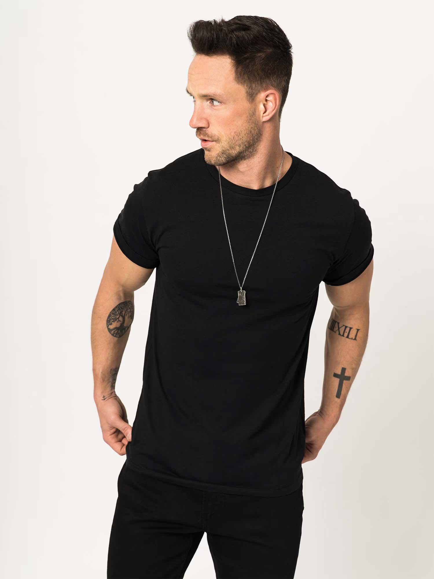 DAN FOX APPAREL Tricou 'Piet' negru - Pled.ro