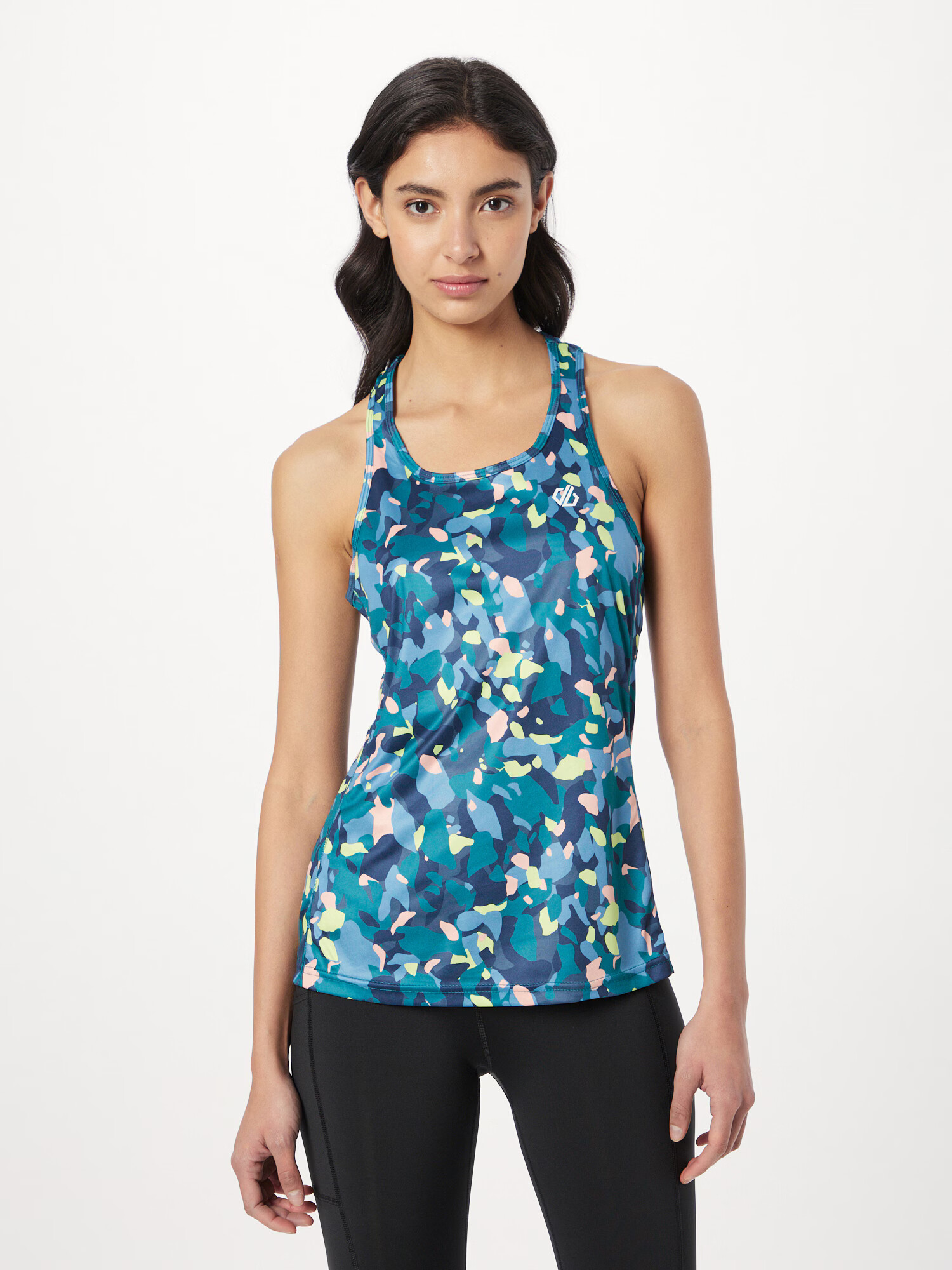 DARE2B Sport top 'Ardency II' bleumarin / cyan / verde pastel / roz - Pled.ro