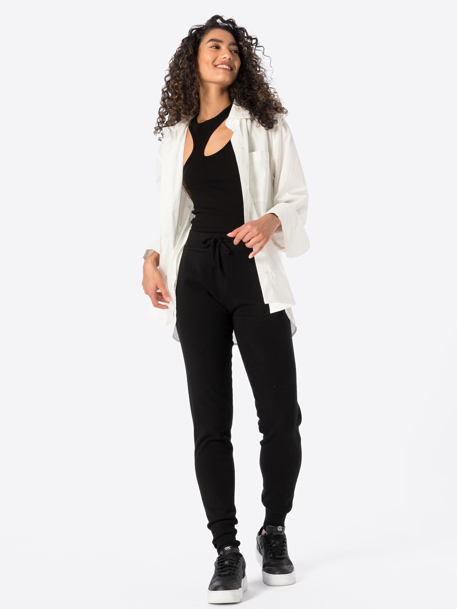 Davida Cashmere Pantaloni negru - Pled.ro