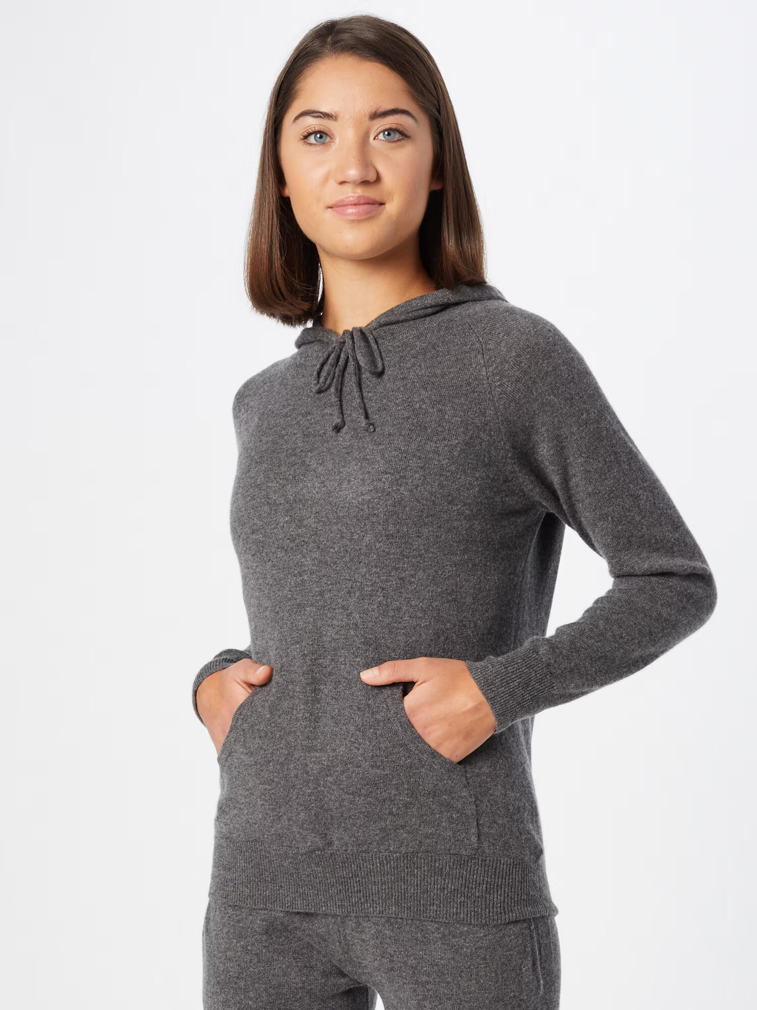 Davida Cashmere Pulover gri închis - Pled.ro