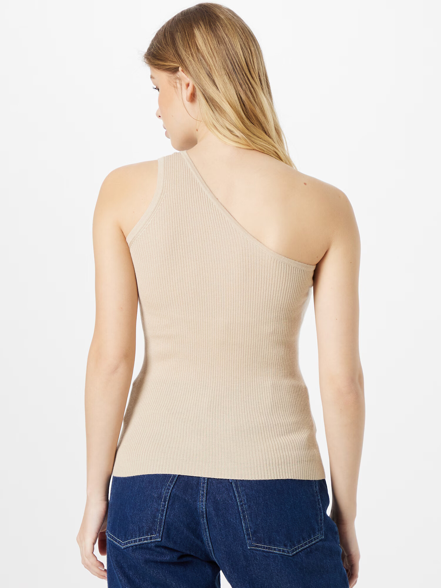 Davida Cashmere Top brodat bej - Pled.ro