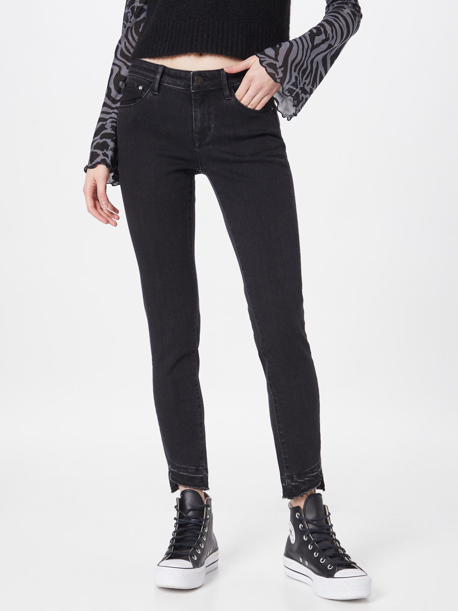 Dawn Jeans negru - Pled.ro