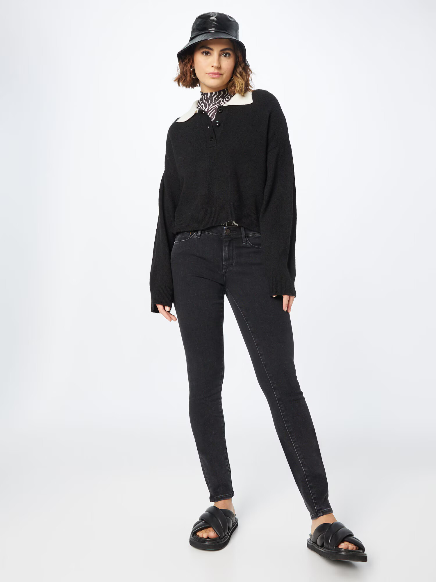 Dawn Jeans negru denim - Pled.ro