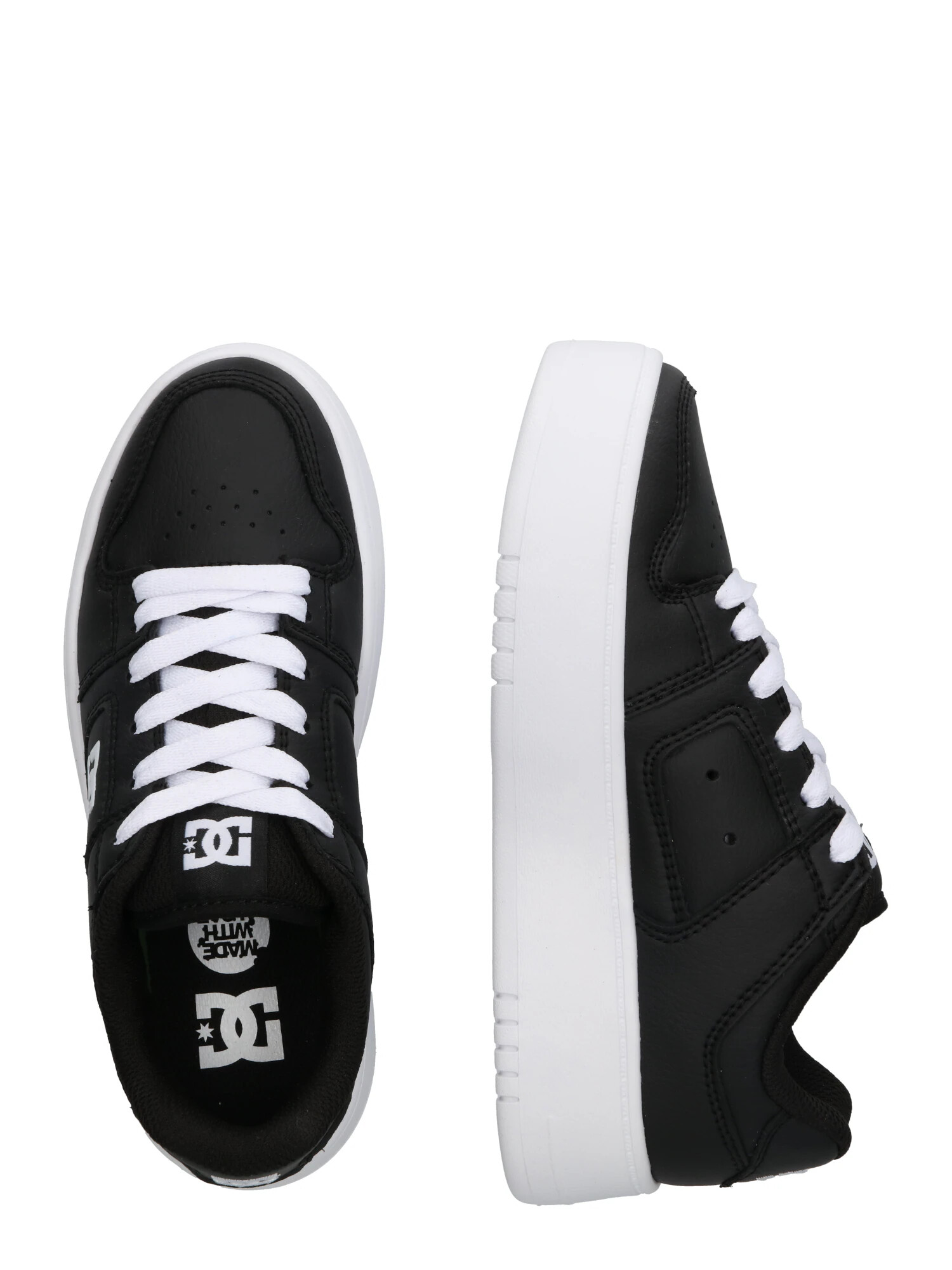 DC Shoes Sneaker low 'MANTECA' negru / alb - Pled.ro