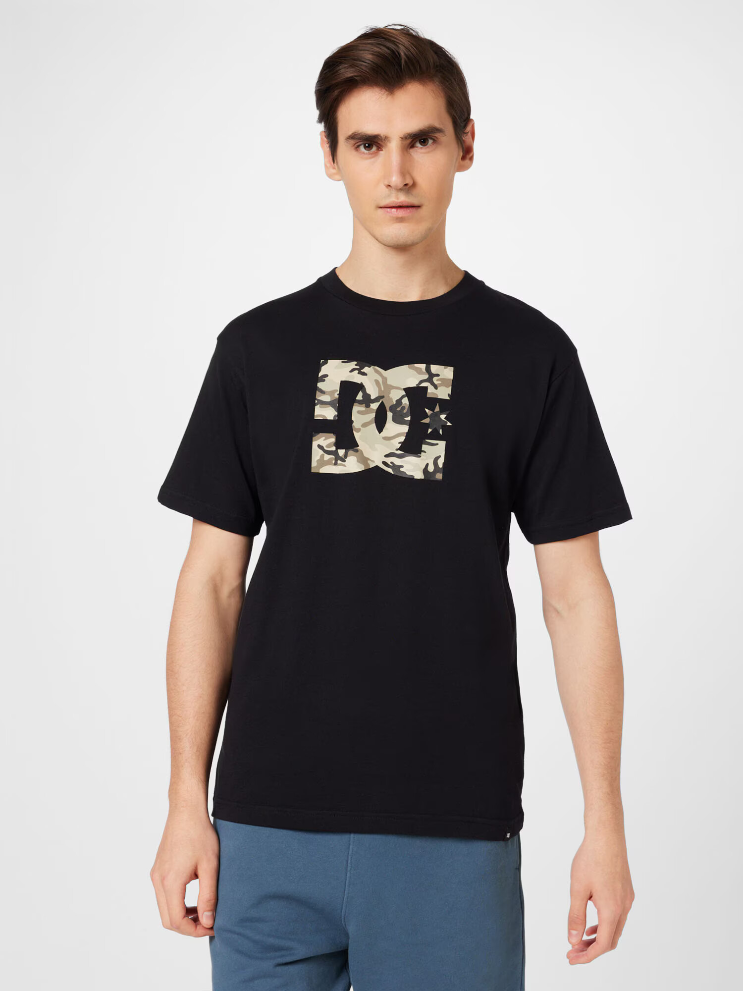 DC Shoes Tricou funcțional 'STAR FILL' bej / gri metalic / grej / negru - Pled.ro