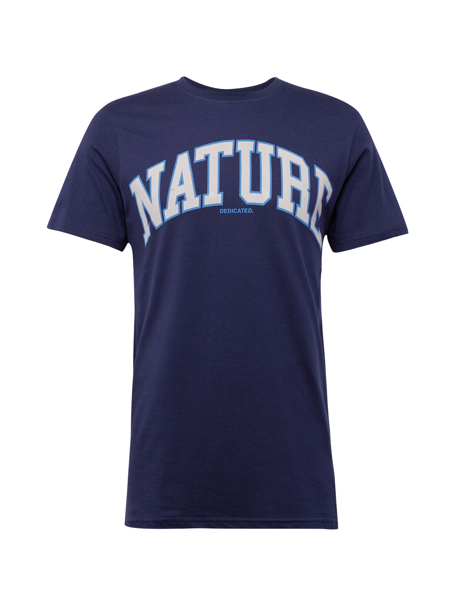 DEDICATED. Tricou 'Nature' albastru / bleumarin / alb murdar - Pled.ro