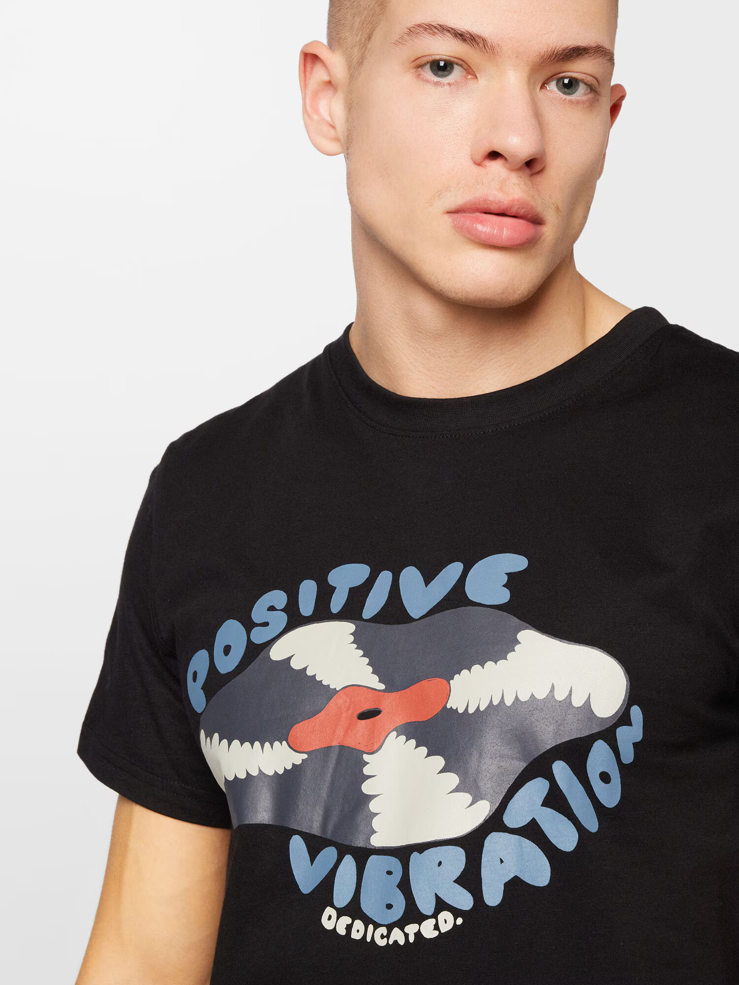 DEDICATED. Tricou 'Positive Vibration' mai multe culori / negru - Pled.ro