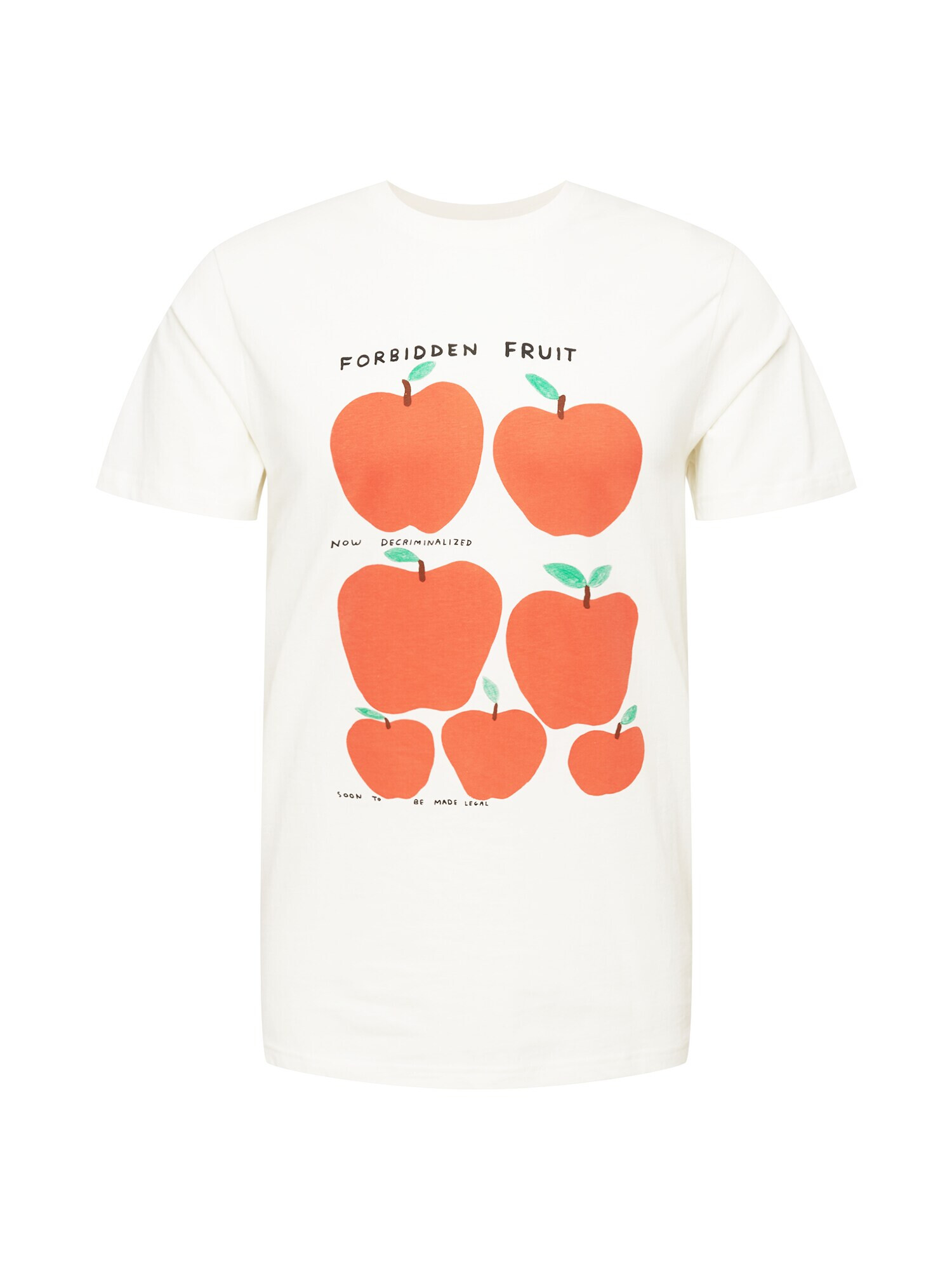 DEDICATED. Tricou 'Stockholm Forbidden Fruit' verde jad / roșu orange / negru / alb - Pled.ro