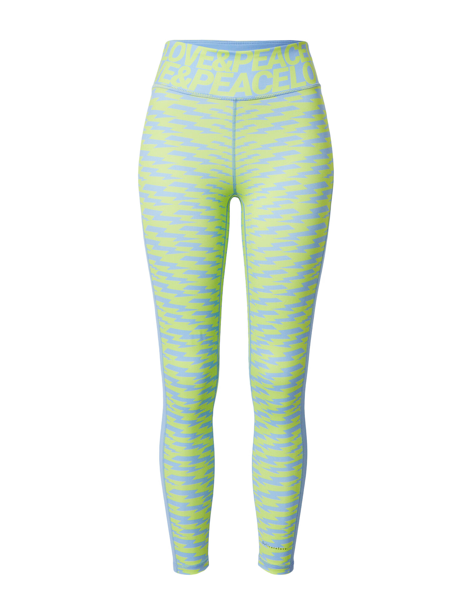 DELICATELOVE Pantaloni sport 'NADI' albastru deschis / galben citron - Pled.ro