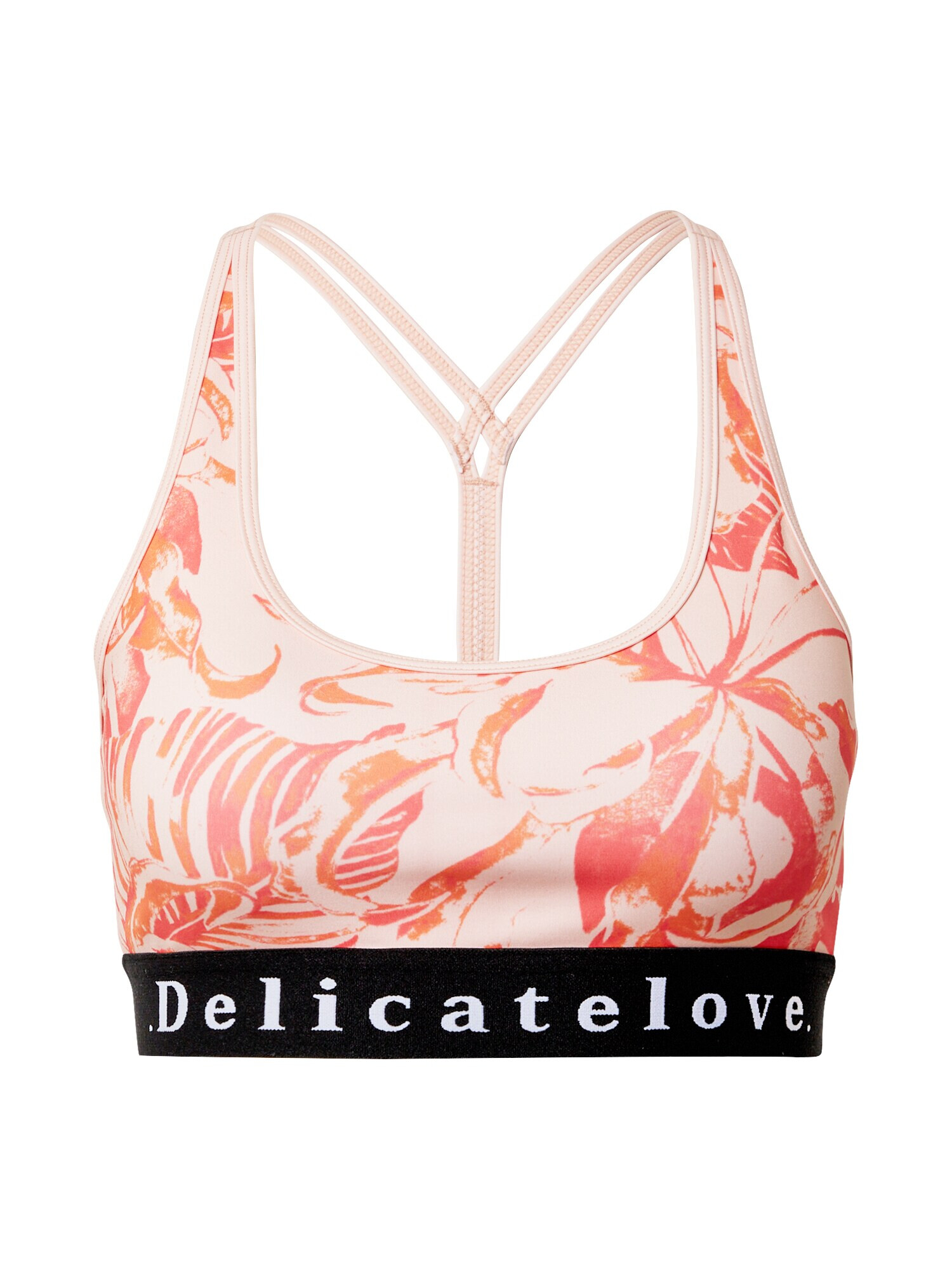 DELICATELOVE Sutien sport 'Shiva' portocaliu / roz / roz / negru - Pled.ro