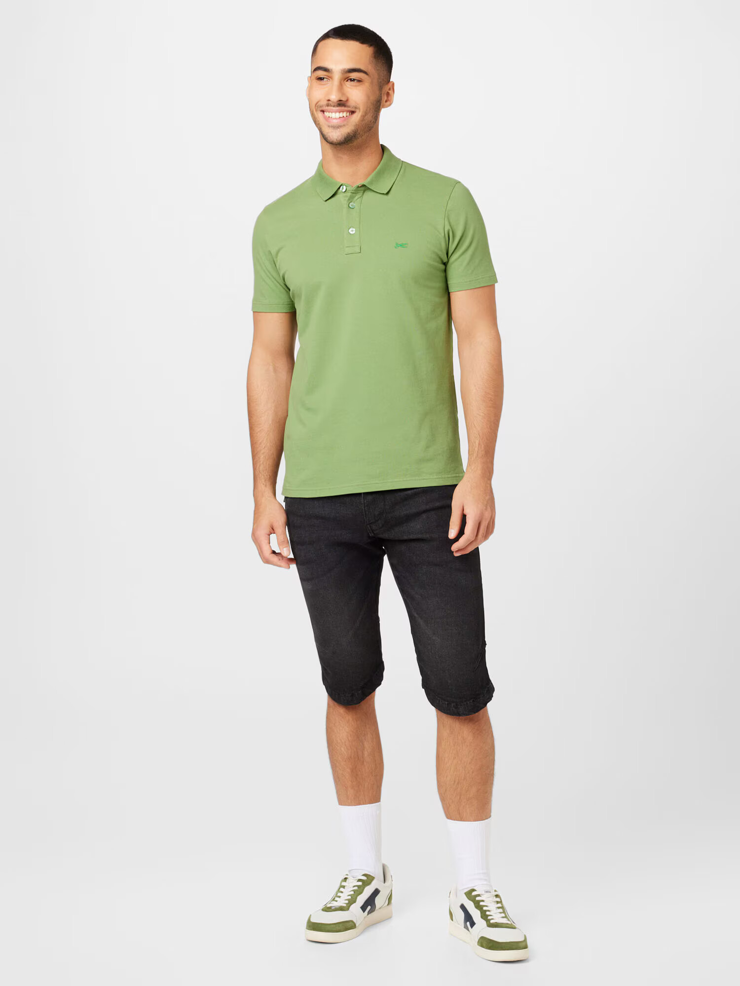 DENHAM Tricou 'LUPO' verde deschis - Pled.ro