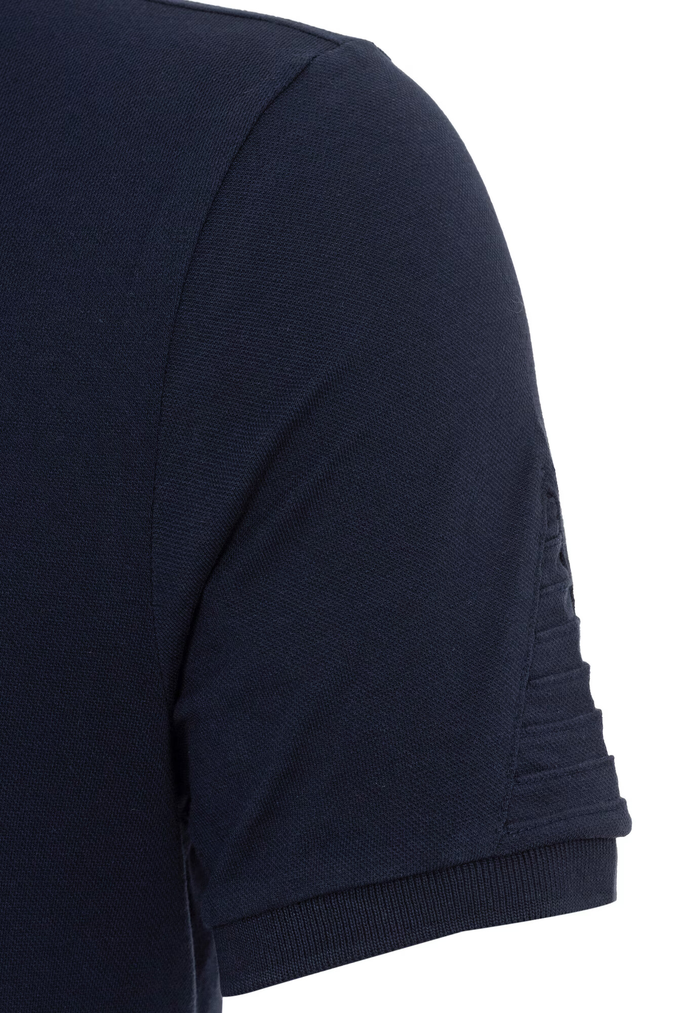 DENIM CULTURE Tricou 'Theron' bleumarin / alb - Pled.ro