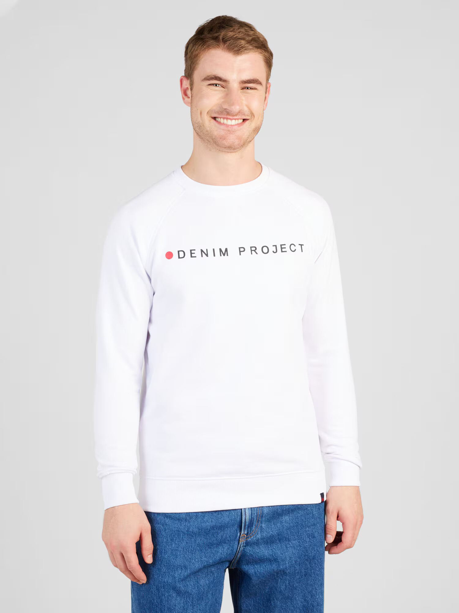 Denim Project Bluză de molton roșu / negru / alb - Pled.ro