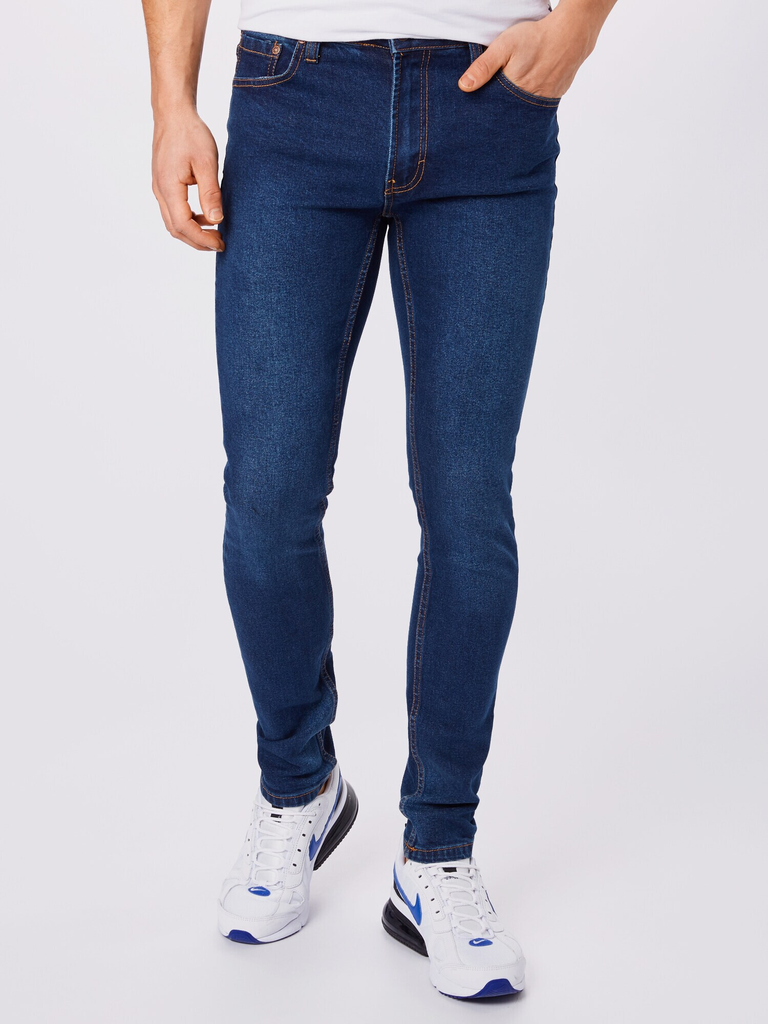 Denim Project Jeans 'Mr. Red' albastru denim / maro coniac - Pled.ro